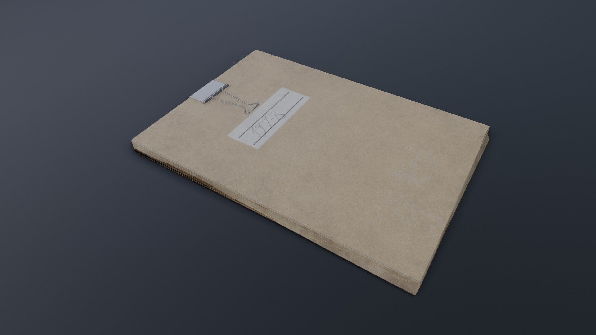 Old Dirty Notes Low-poly 3D model_25