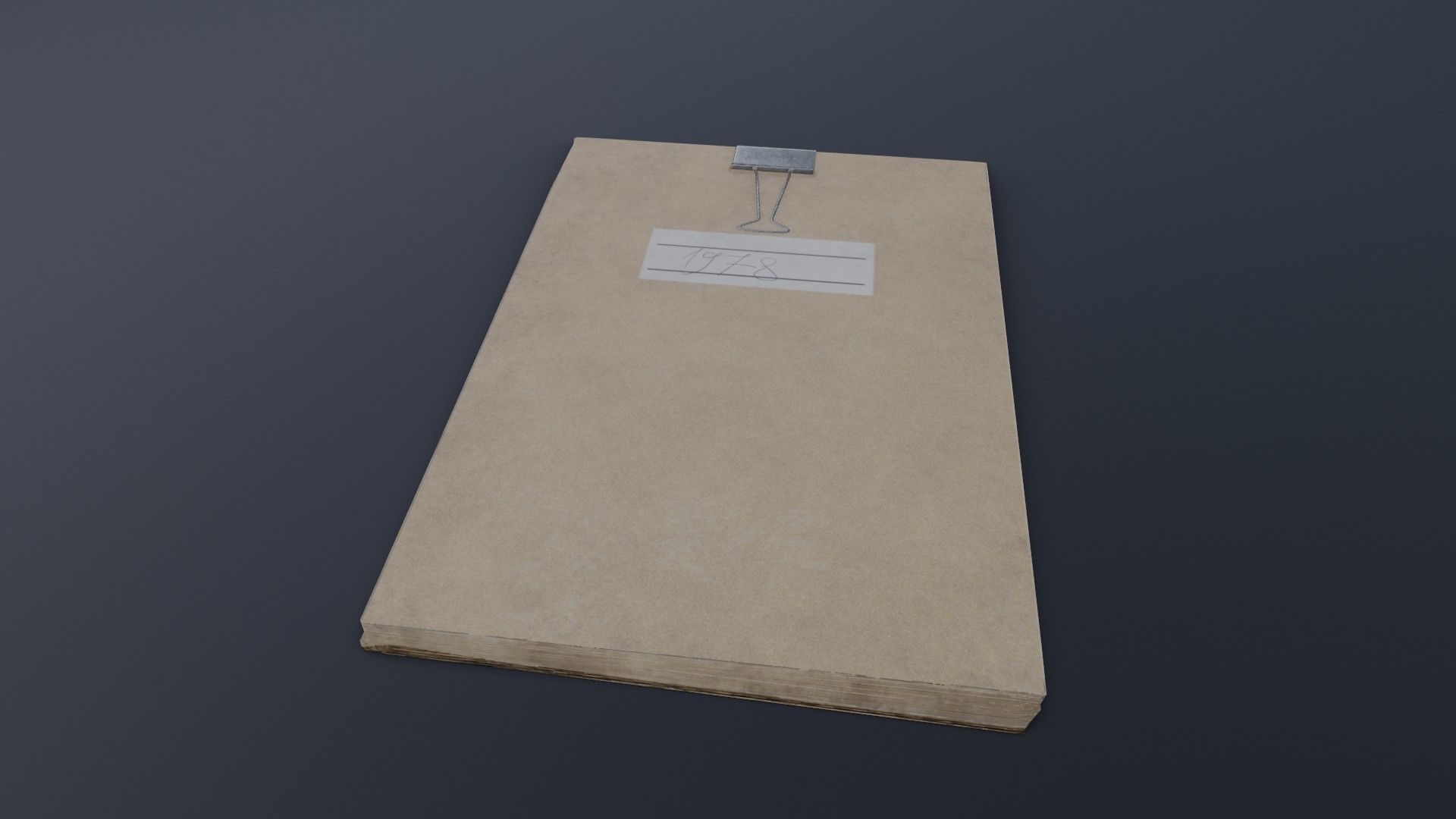 Old Dirty Notes Low-poly 3D model_31