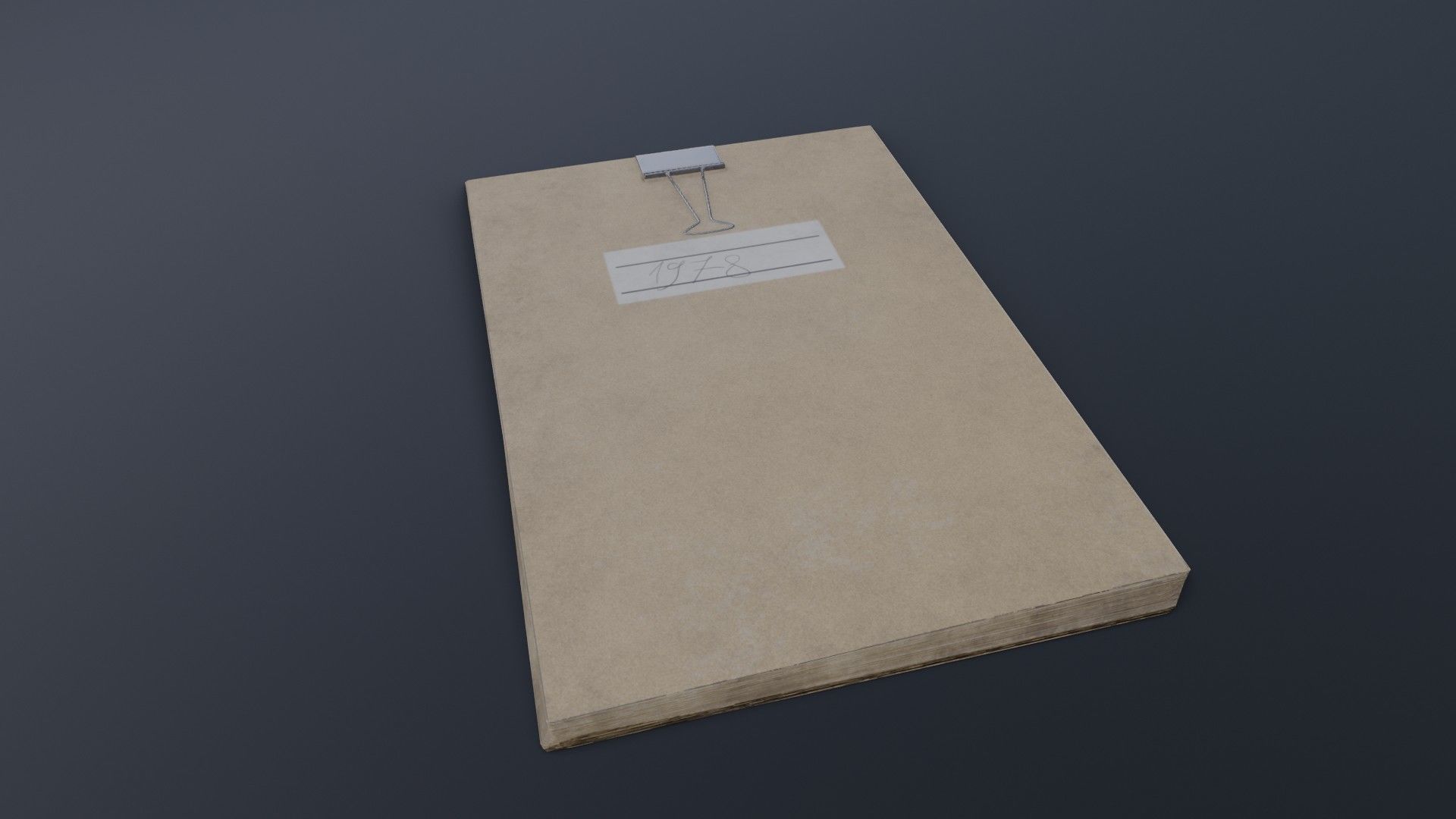 Old Dirty Notes Low-poly 3D model_29