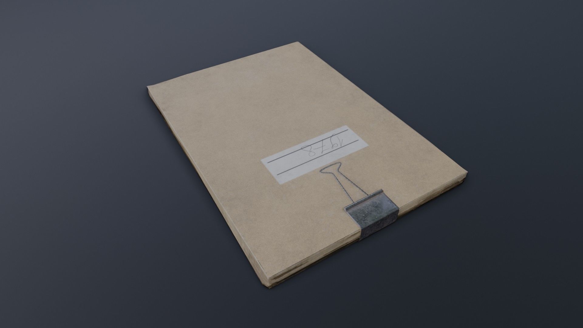 Old Dirty Notes Low-poly 3D model_11