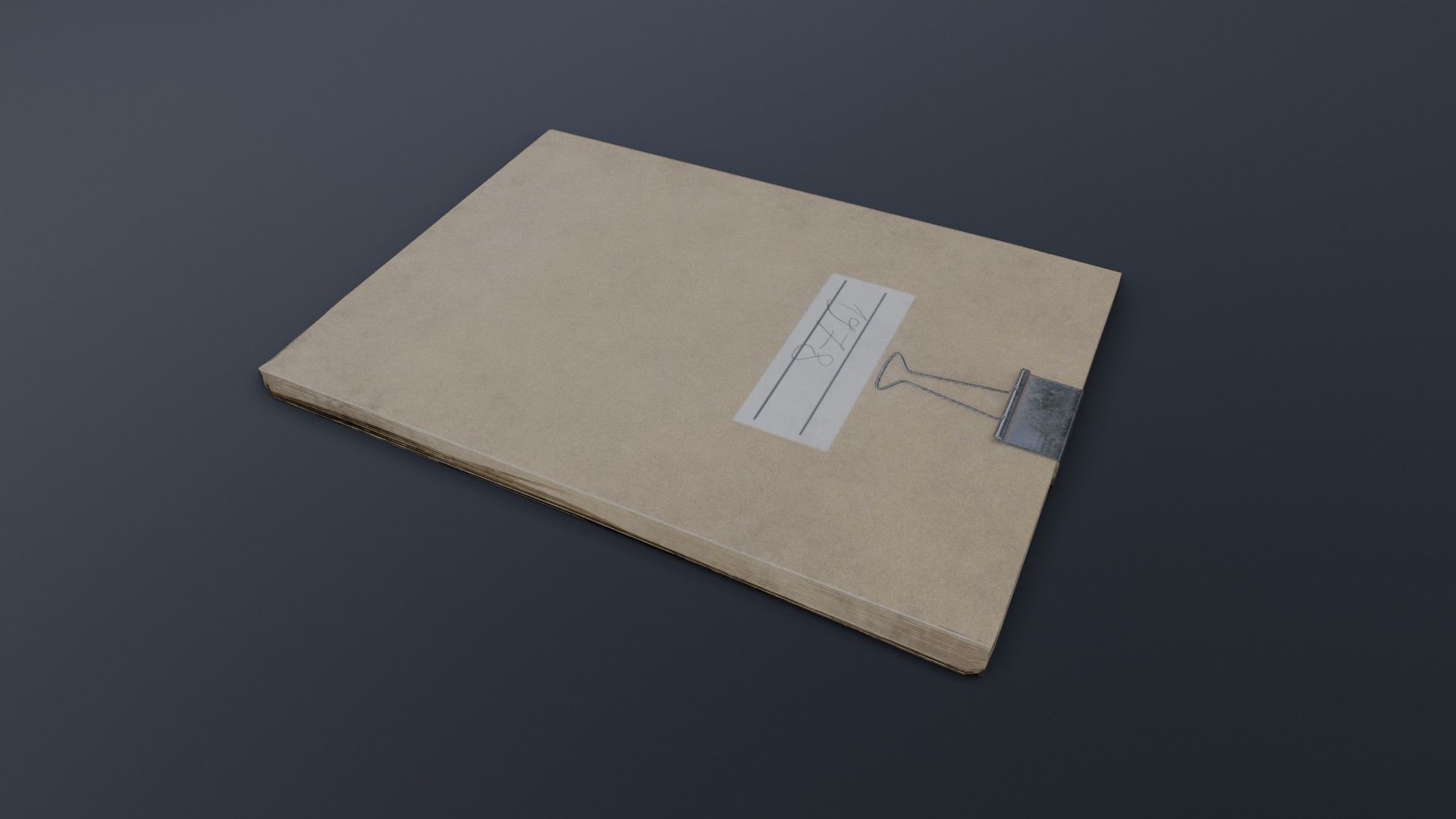 Old Dirty Notes Low-poly 3D model_8