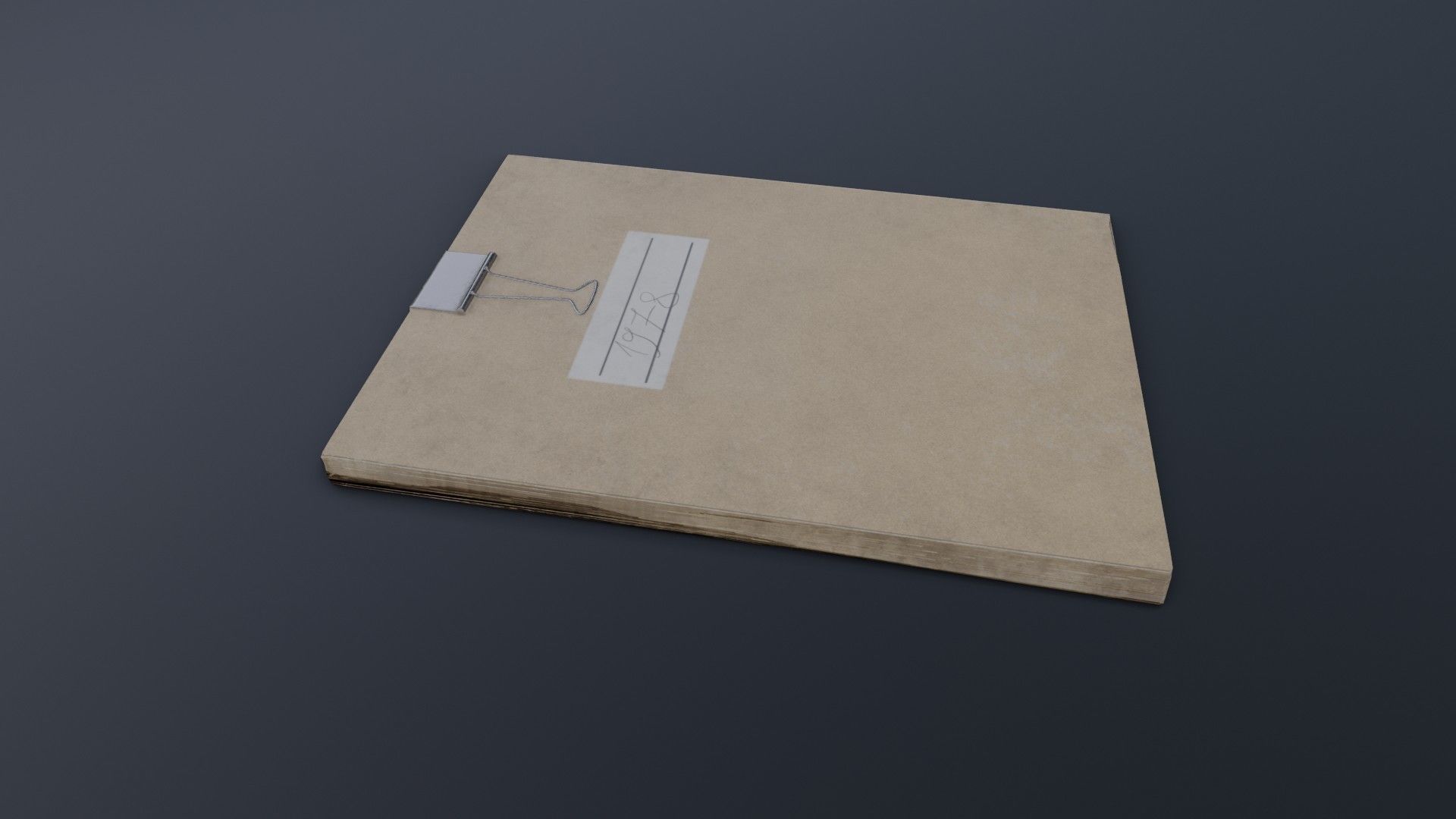 Old Dirty Notes Low-poly 3D model_23