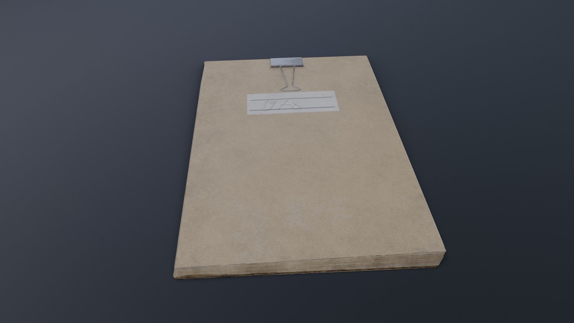 Old Dirty Notes Low-poly 3D model_30