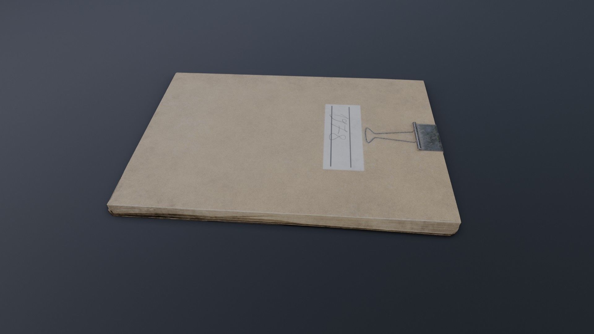 Old Dirty Notes Low-poly 3D model_6