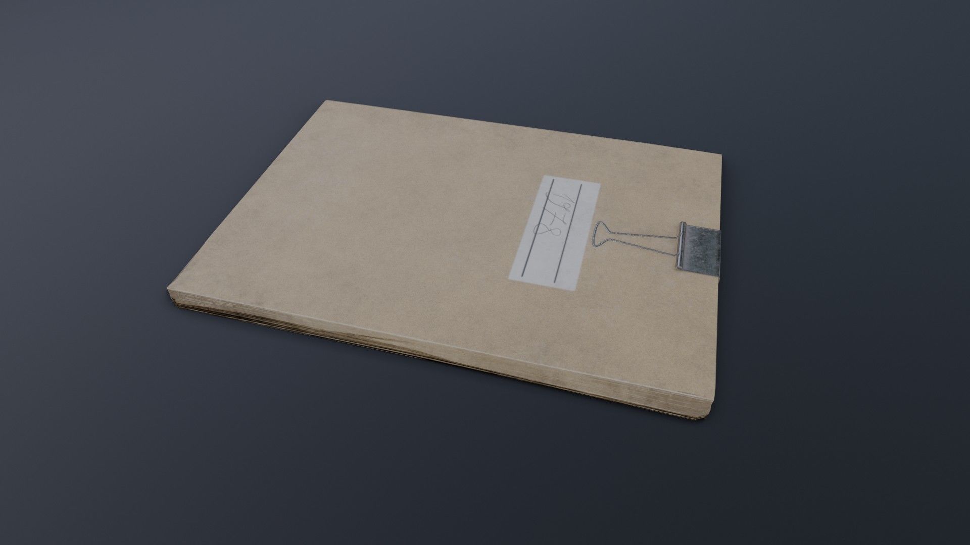 Old Dirty Notes Low-poly 3D model_7
