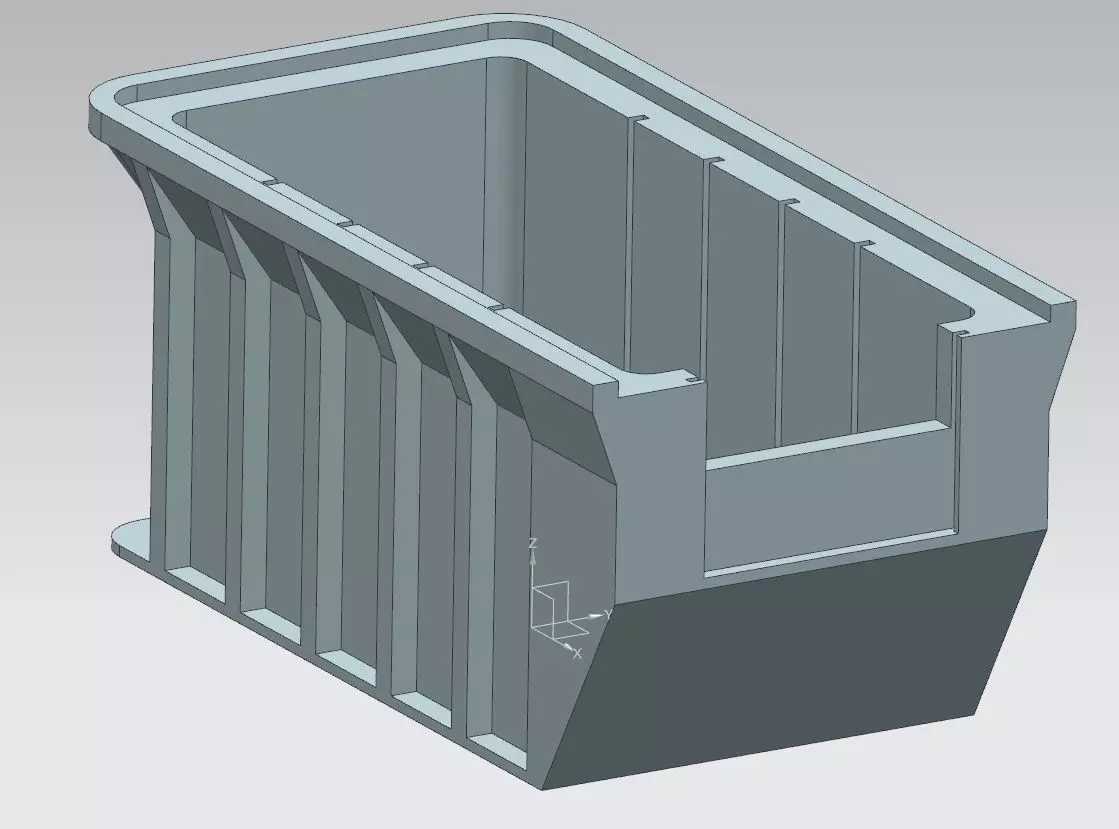 Organizationbox plastic container Free 3D print model