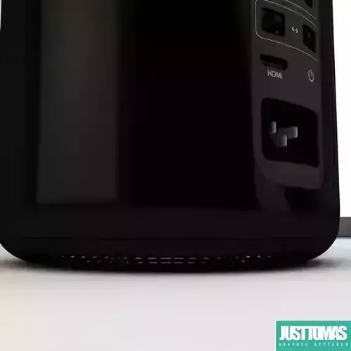 Apple mac pro 3D model