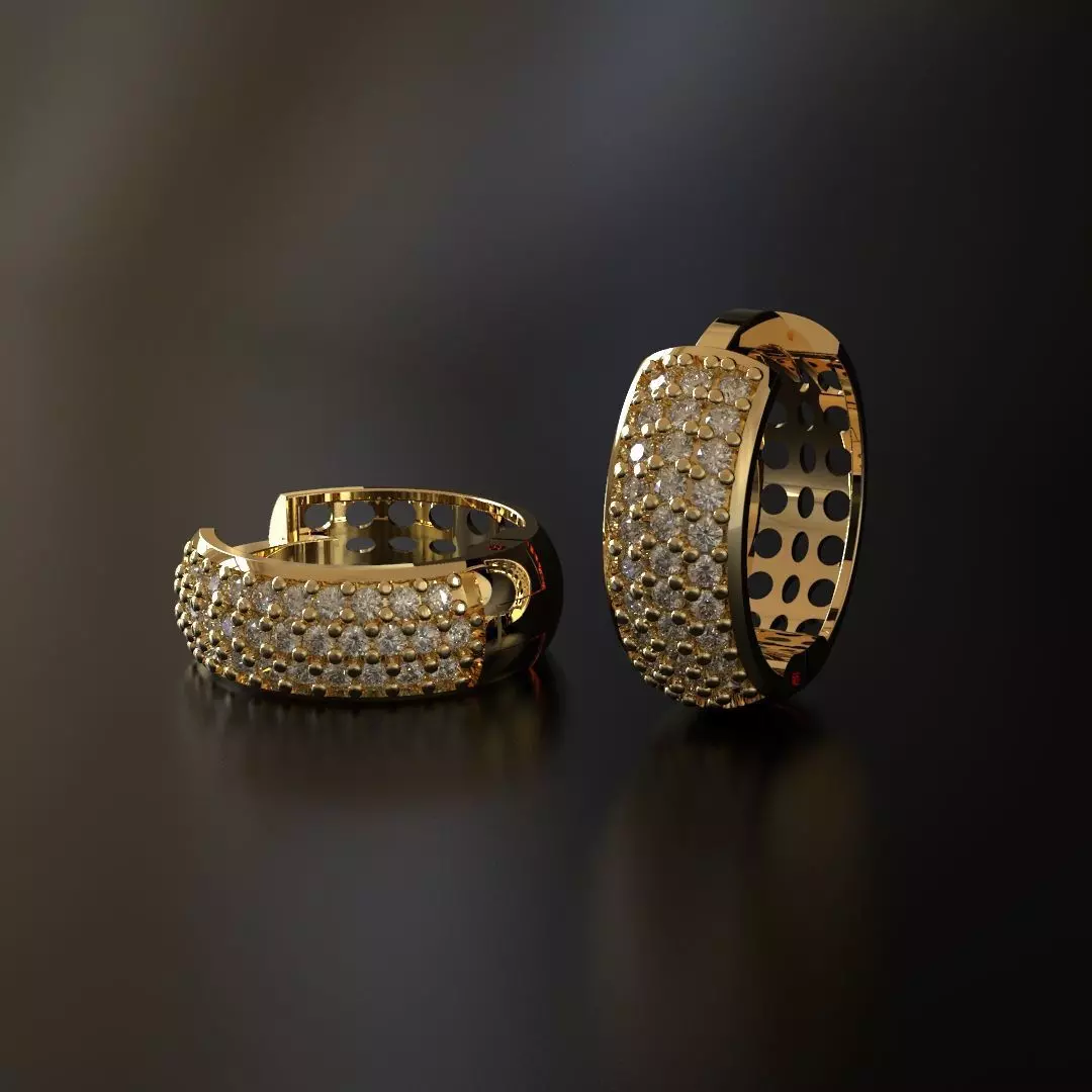 earring studs Free 3D print model