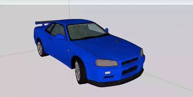 Nissan Skyline GTR R34 3D model