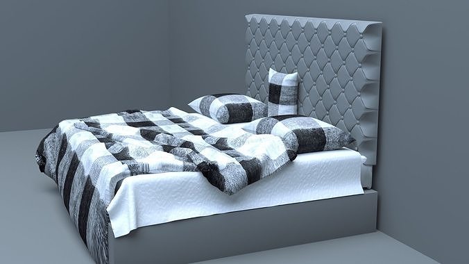 modern bed 3D model