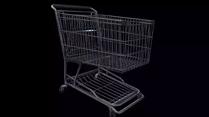 Shopping Cart - Gest Low-poly 3D model