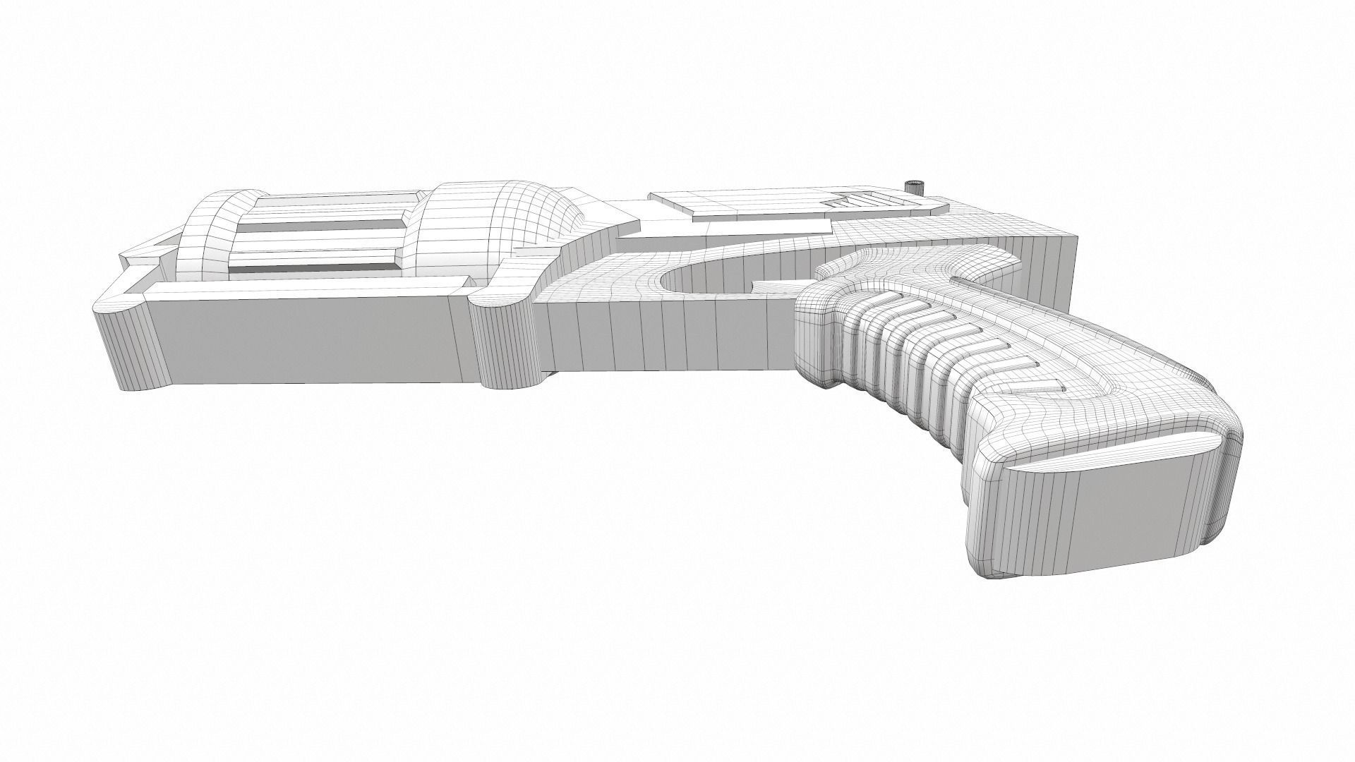 Tactical toy gun 5 3D model_9
