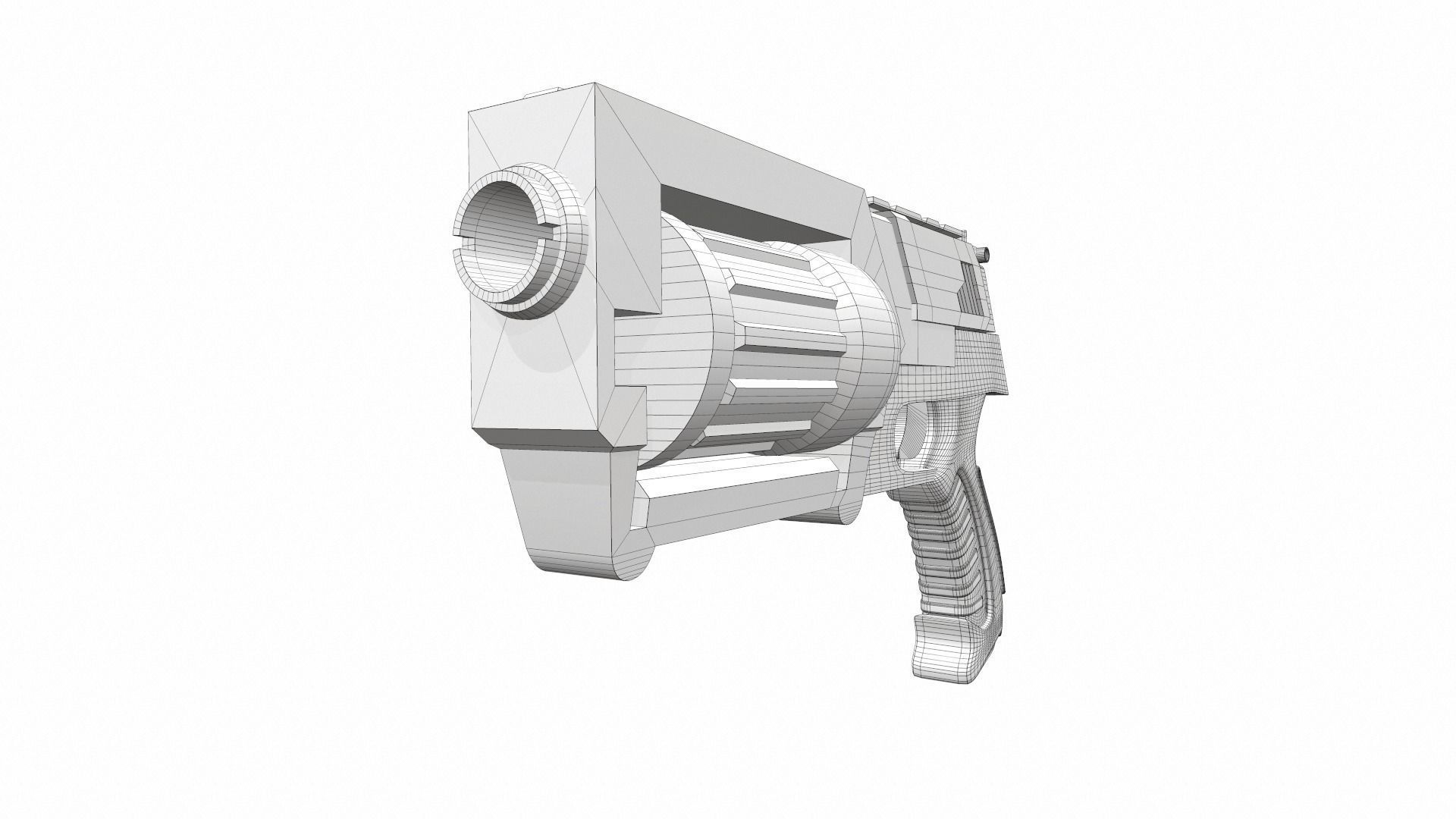 Tactical toy gun 5 3D model_6