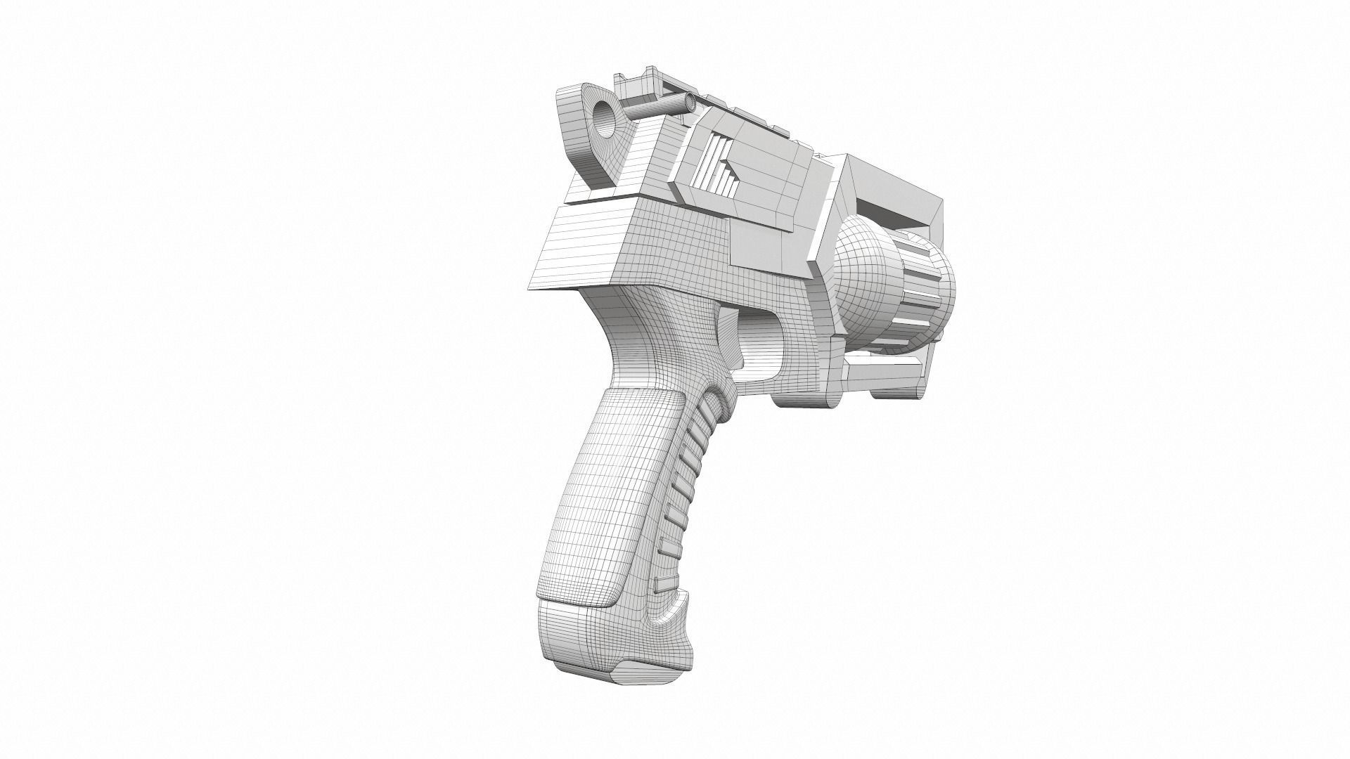 Tactical toy gun 5 3D model_7