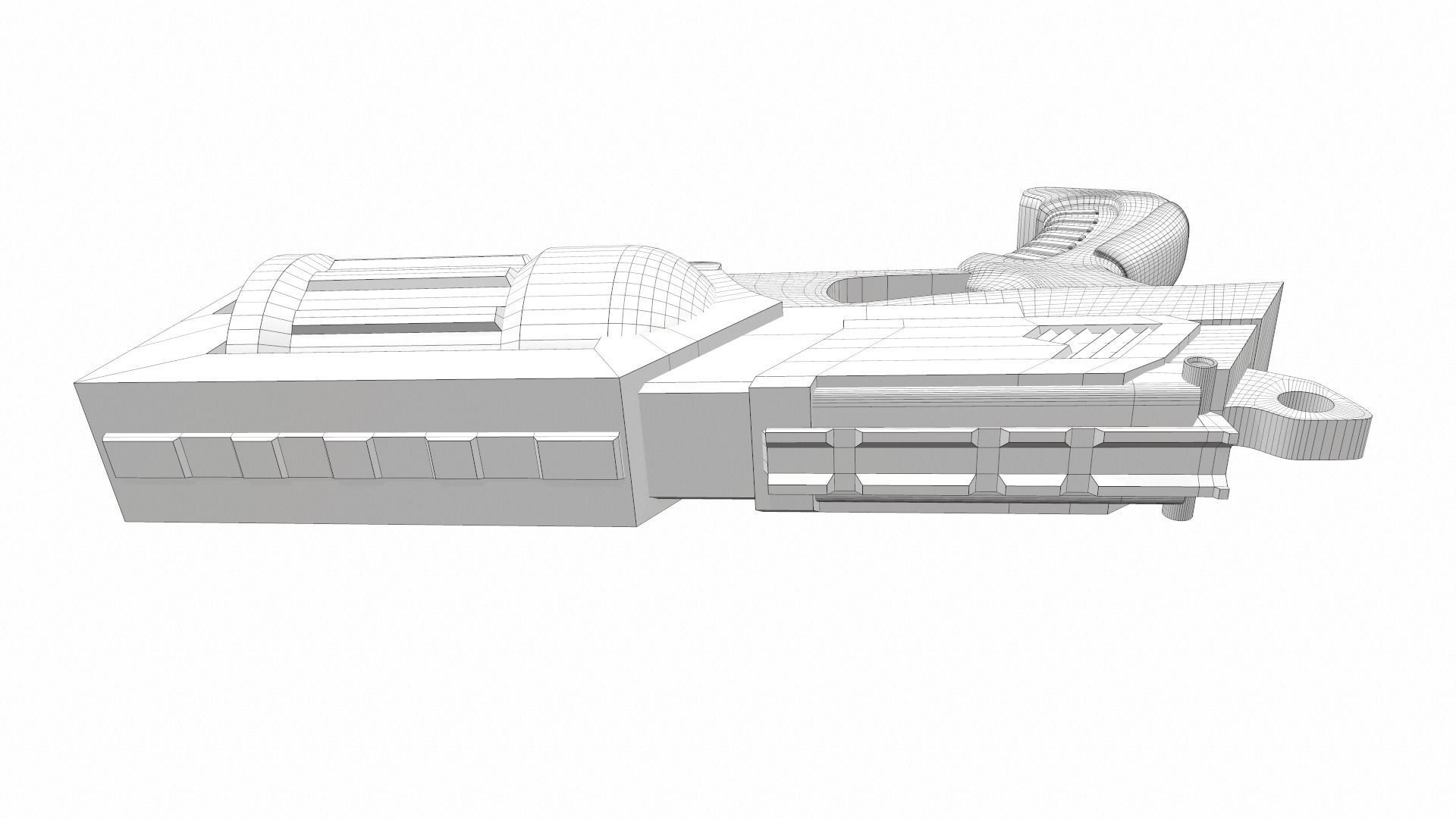 Tactical toy gun 5 3D model_8