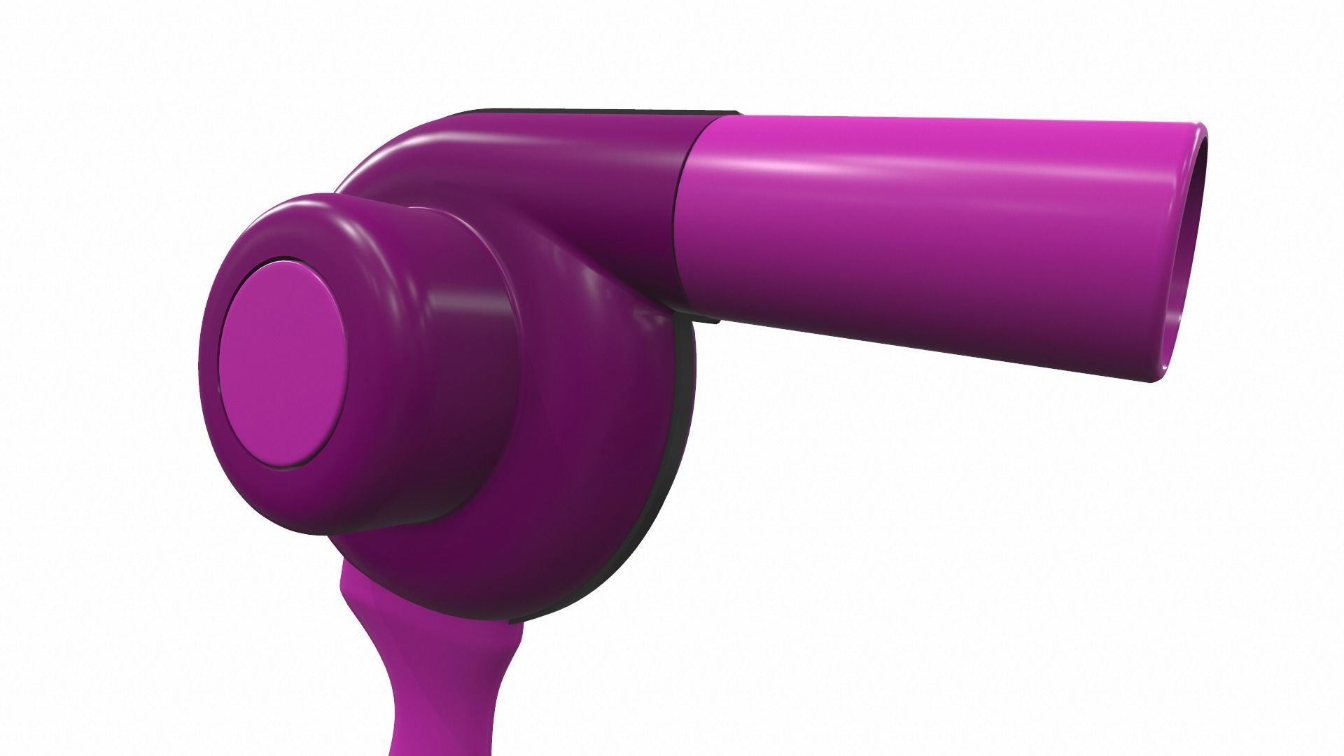 Hair dryer L8 3D model_4