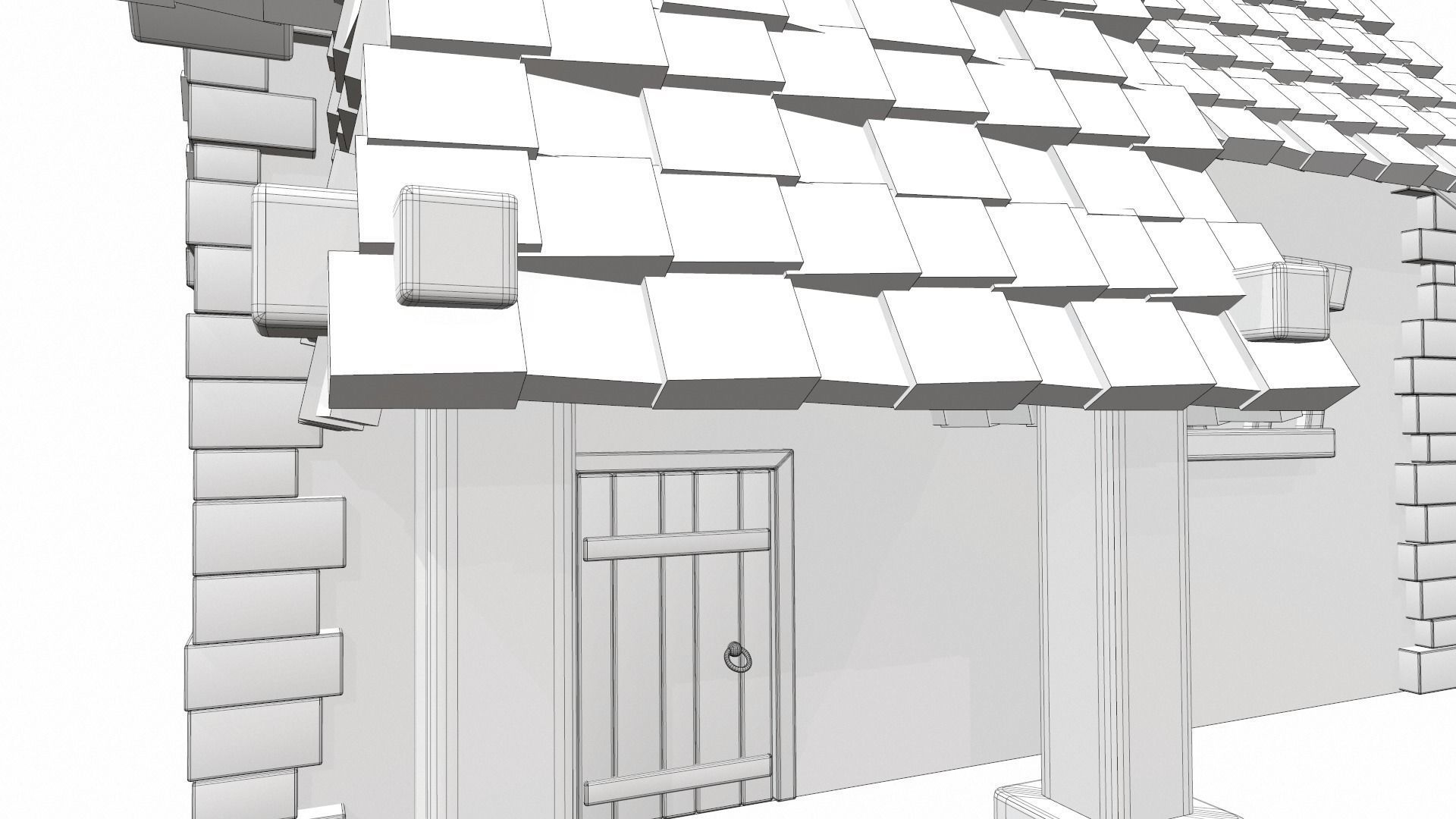 Cartoon house 07 3D model_21