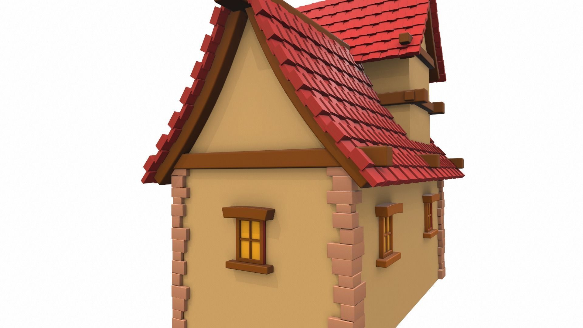 Cartoon house 07 3D model_14
