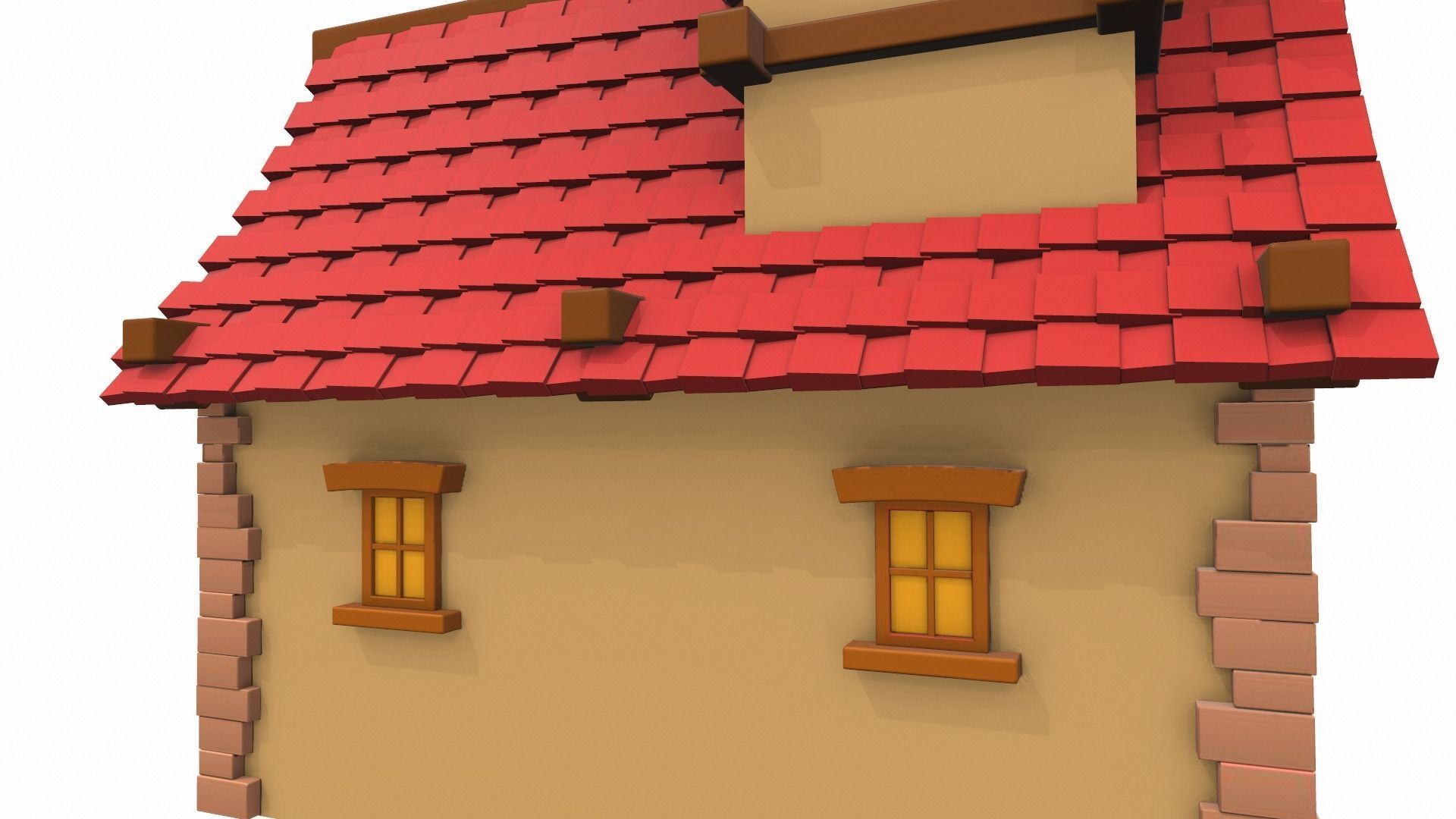 Cartoon house 07 3D model_12