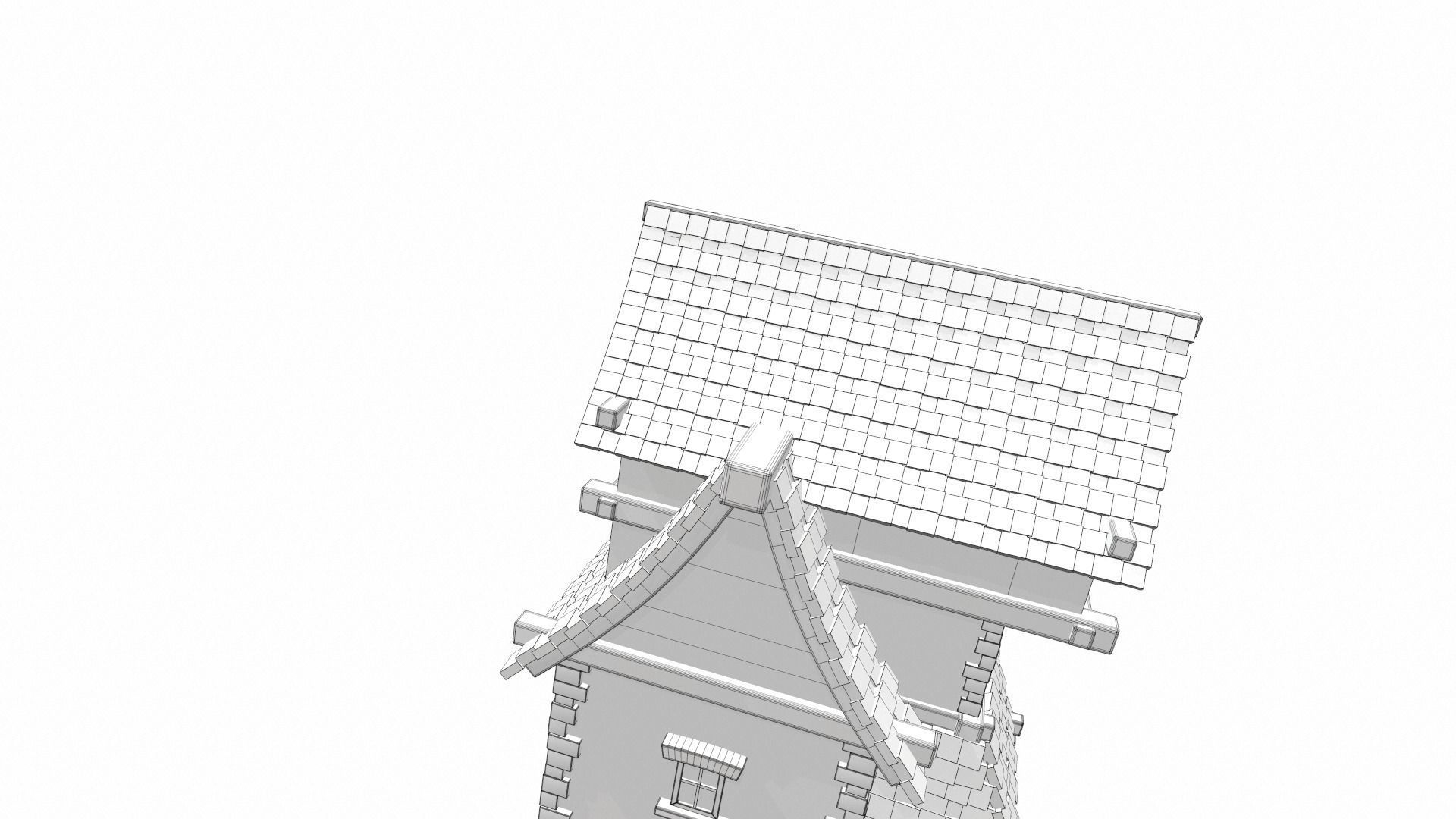 Cartoon house 07 3D model_23