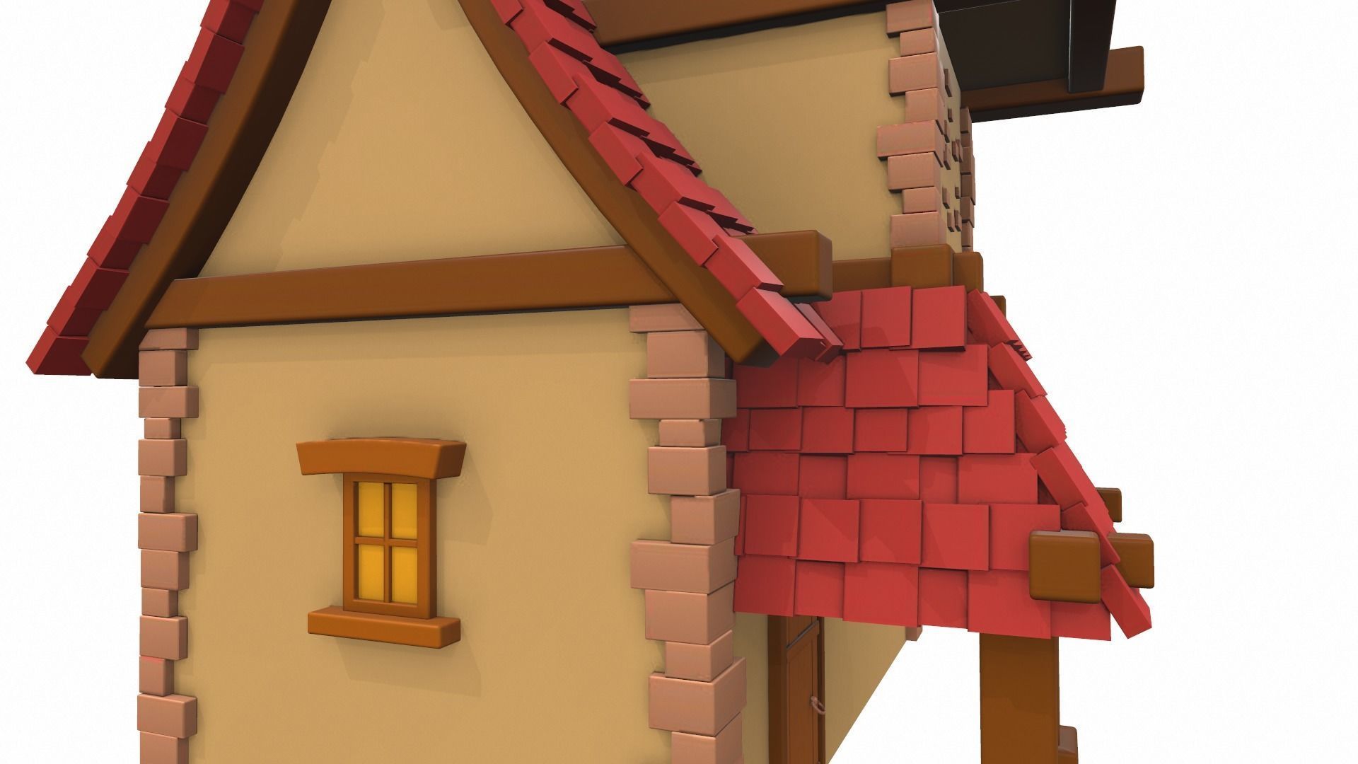 Cartoon house 07 3D model_11