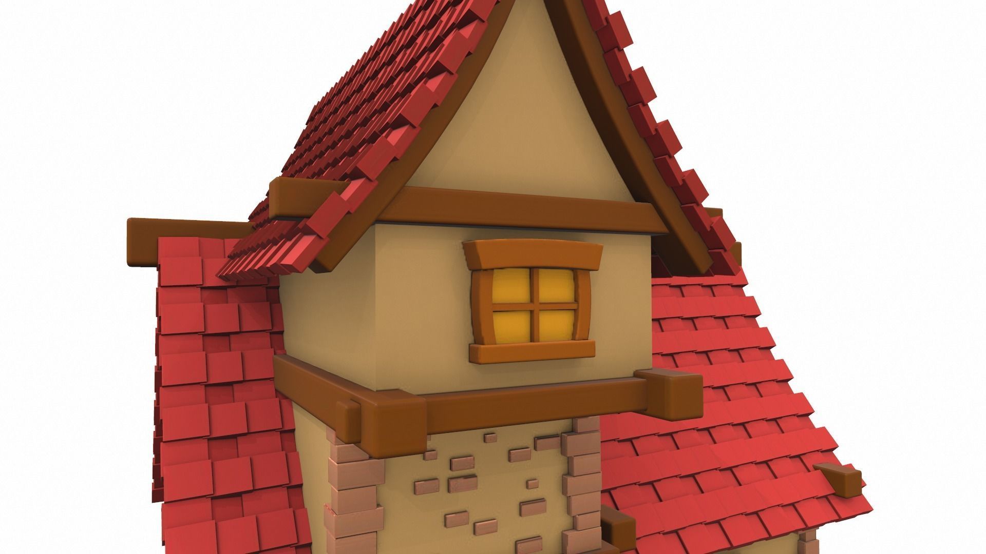 Cartoon house 07 3D model_10