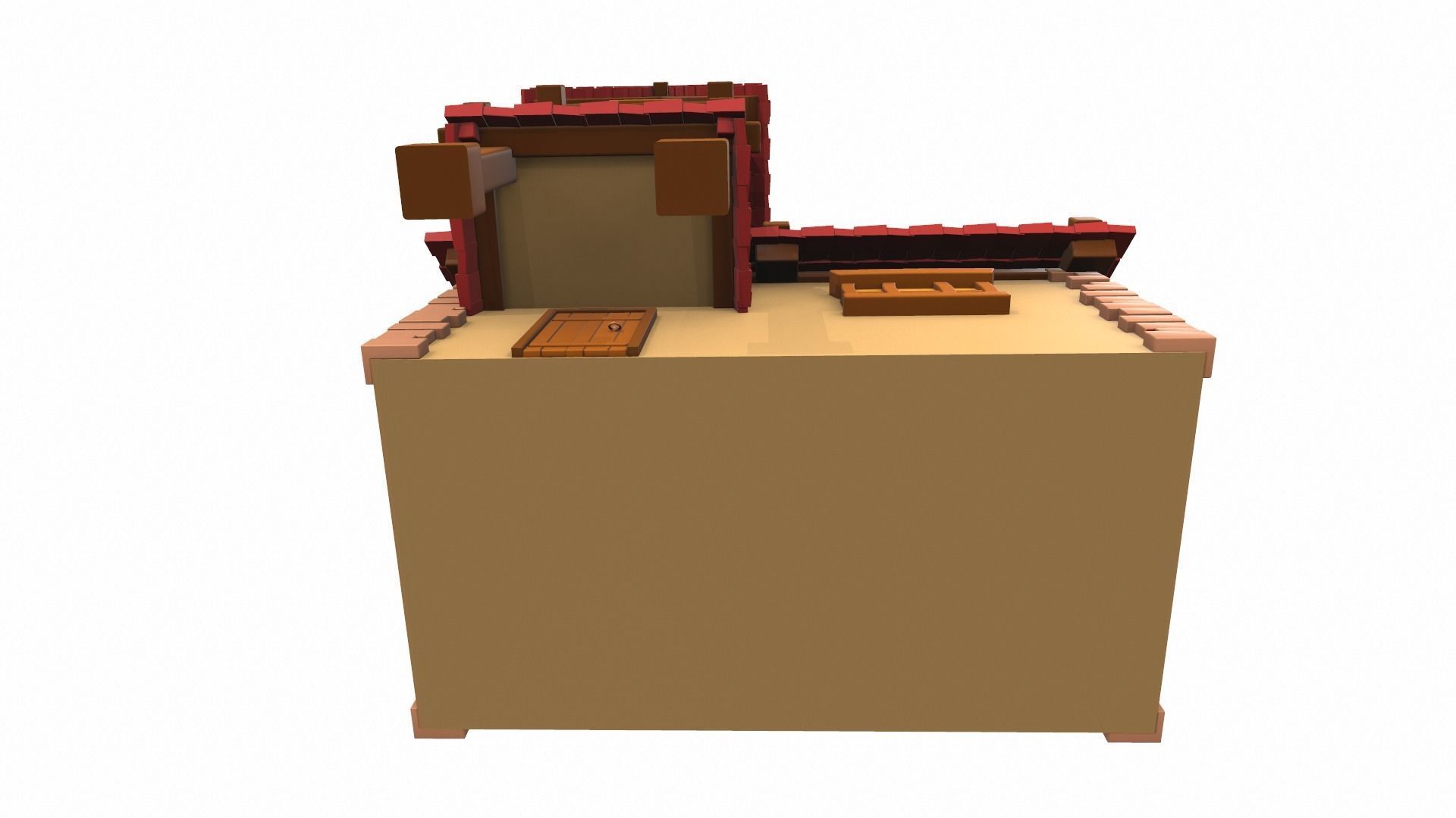 Cartoon house 07 3D model_6