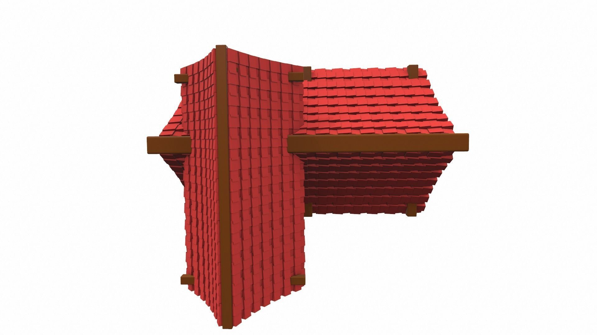 Cartoon house 07 3D model_7