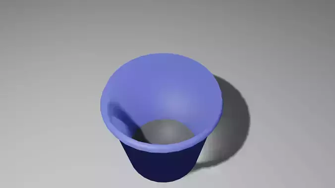 3d basket cup with hole in it
