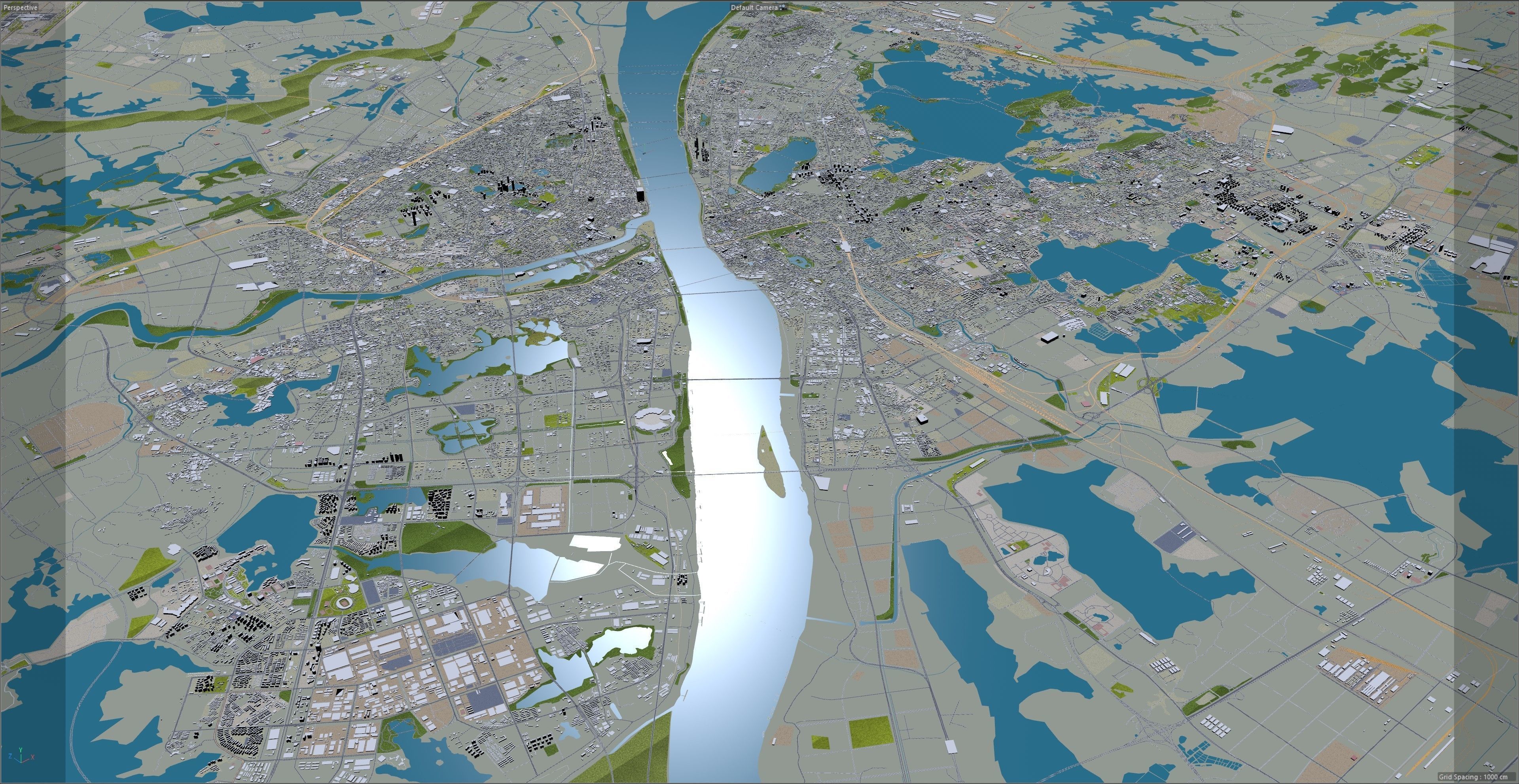 Wuhan Hubei China Low-poly 3D model_19