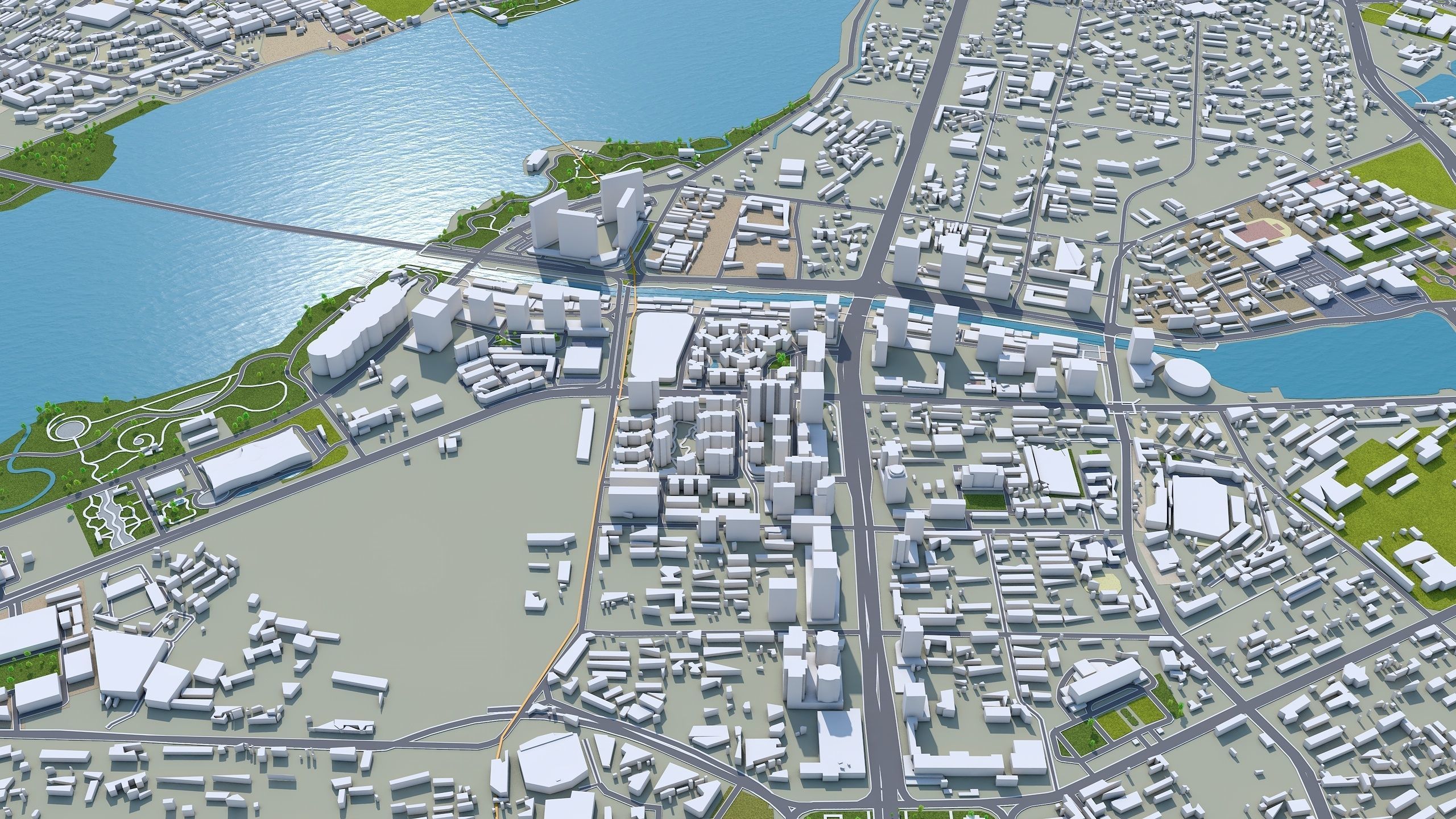 Wuhan Hubei China Low-poly 3D model_13