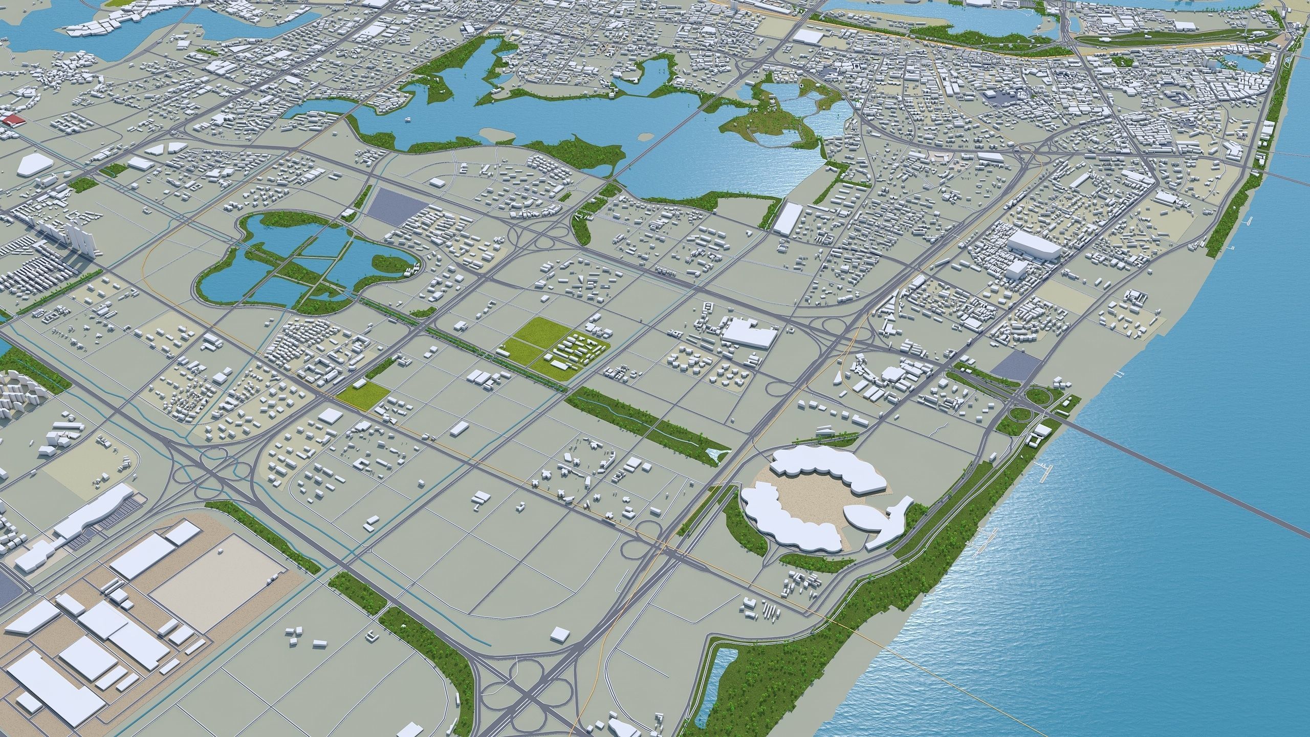 Wuhan Hubei China Low-poly 3D model_12