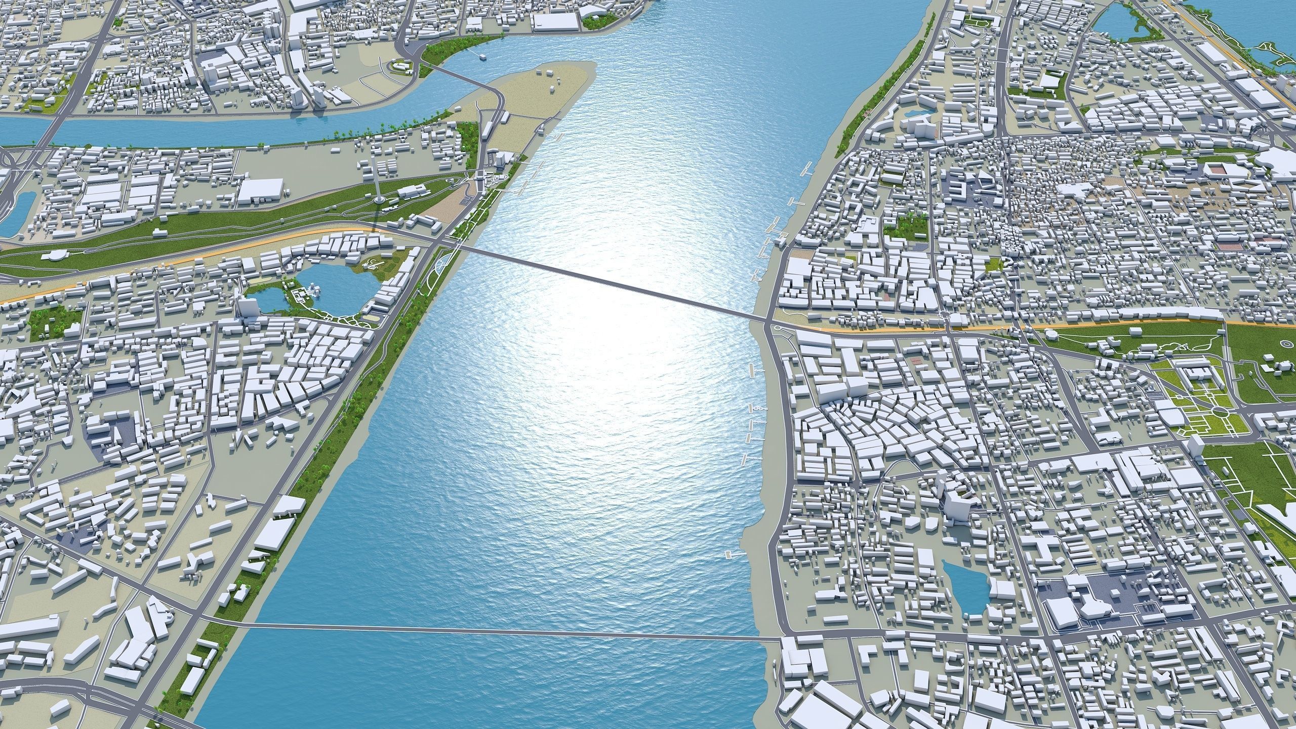 Wuhan Hubei China Low-poly 3D model_14