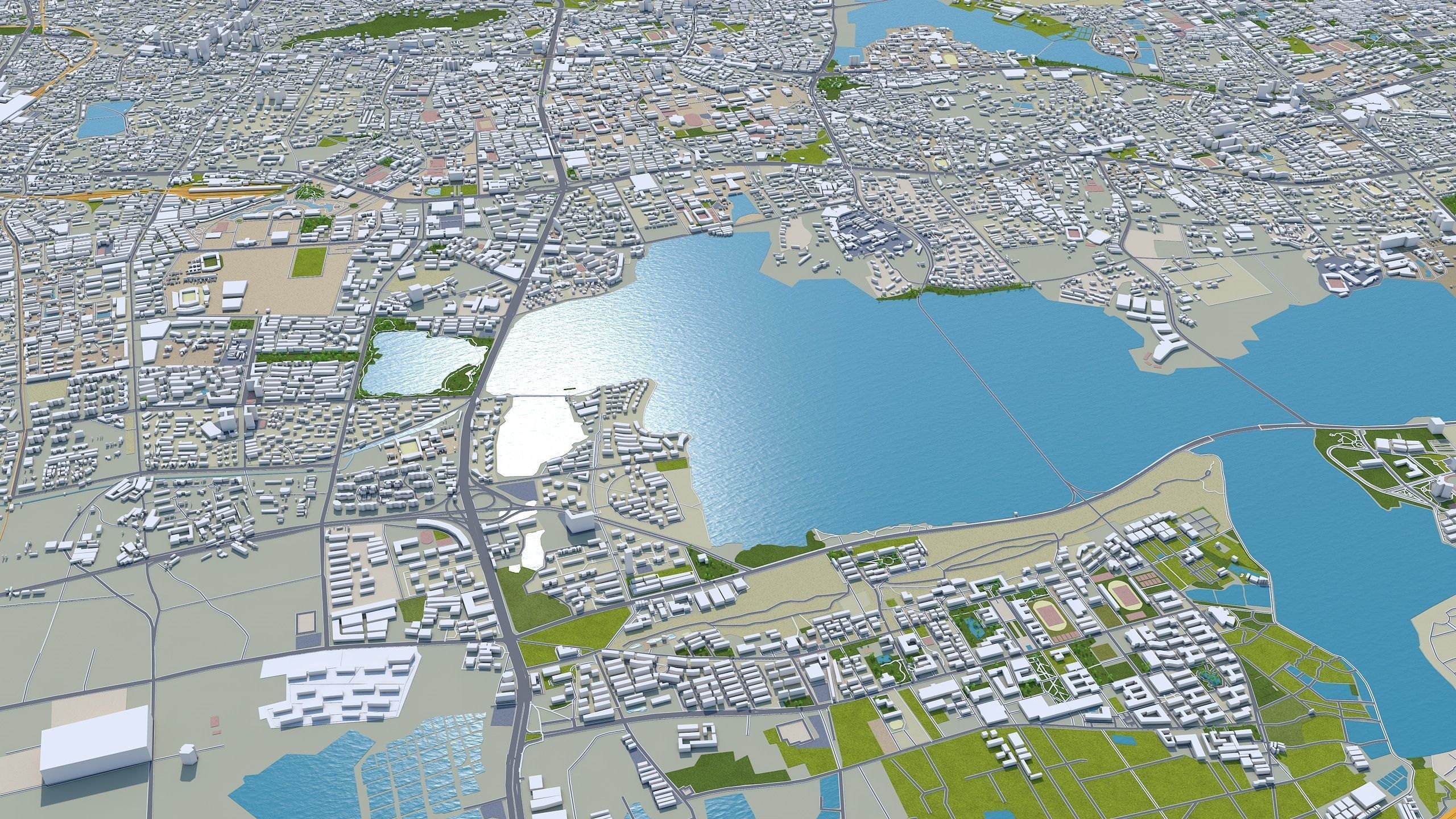 Wuhan Hubei China Low-poly 3D model_11