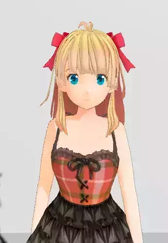 Unity Humanoid Model Cecil010 Low-poly 3D model