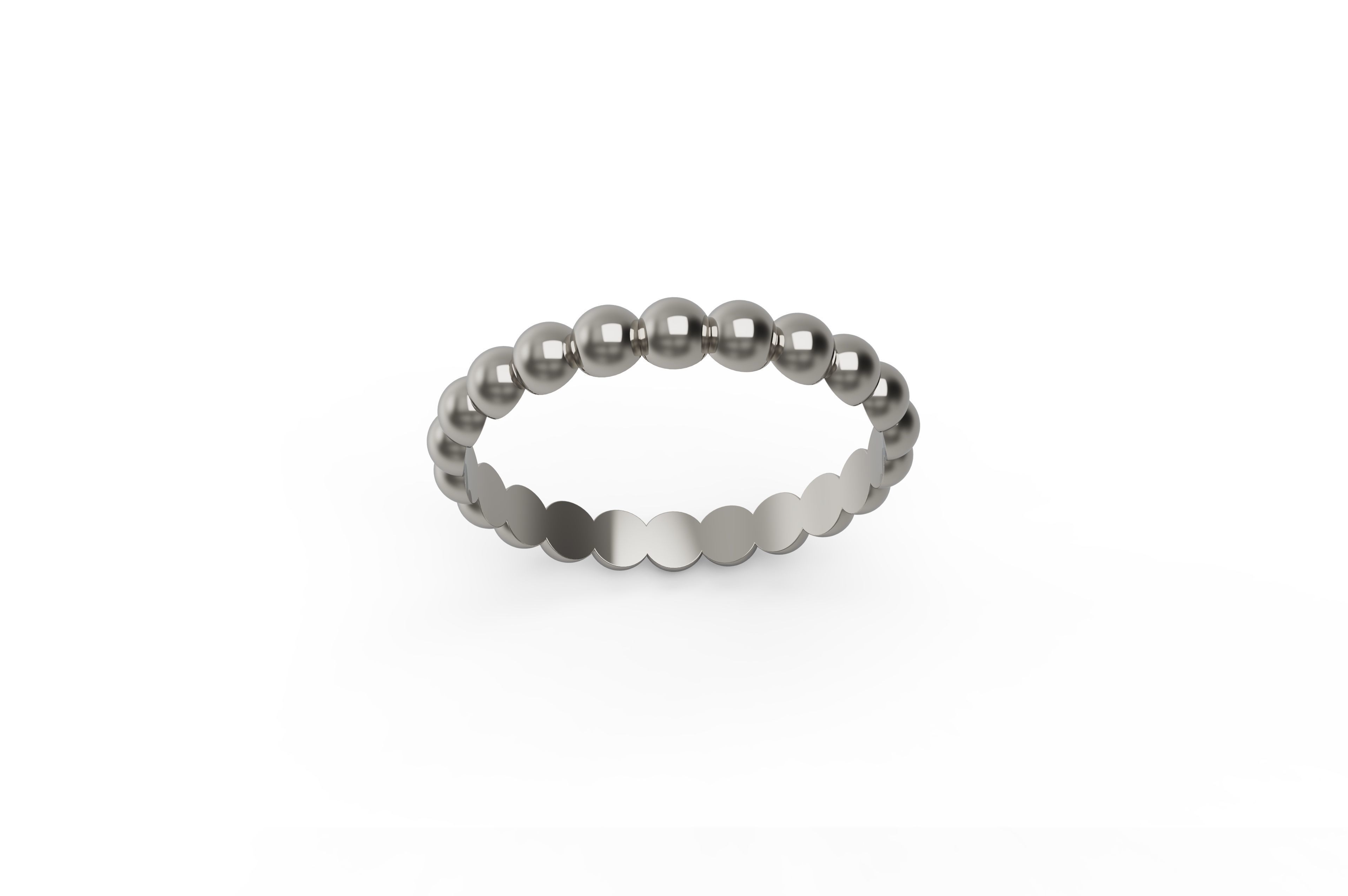 Model 240 Semi Circle Ball Ring 1 EU 13 Sizes 3D print model_2