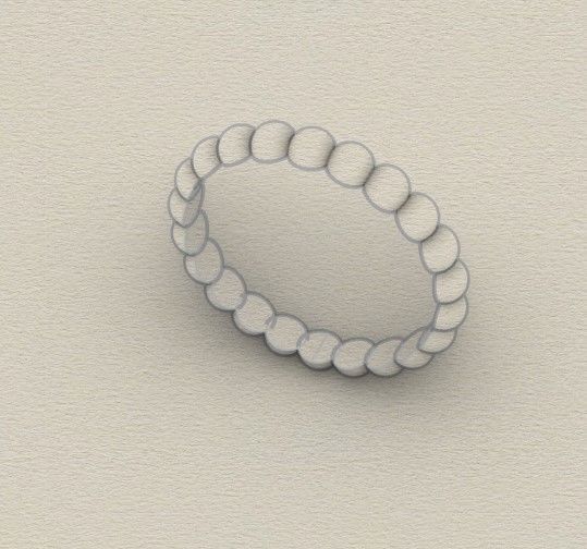 Model 240 Semi Circle Ball Ring 1 EU 13 Sizes 3D print model_10