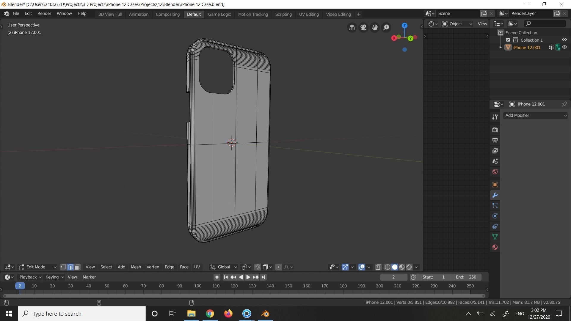 Case of iPhone 12 All Models in Official Dimensions 3D print model_5