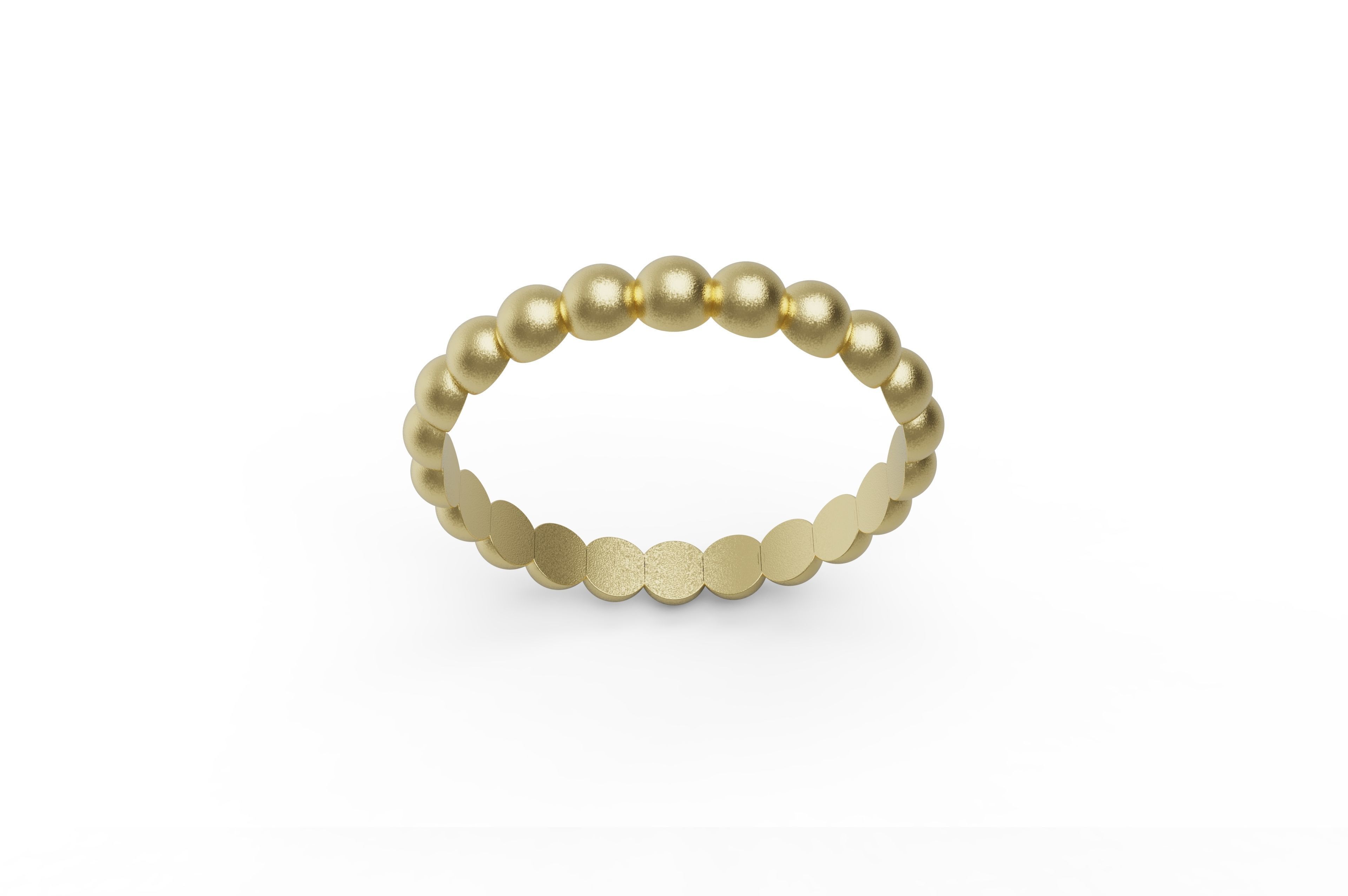 Model 241 Semi Circle Ball Ring 1 US 13 Sizes 3D print model_1