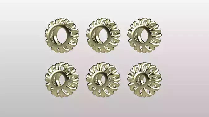 Thin Bead Charm for bracelet or necklace 3D print model