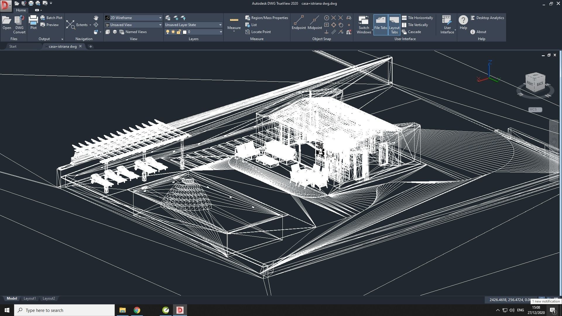 Cassa Zala Istriana modern bungalow vacation house Low-poly 3D model_13