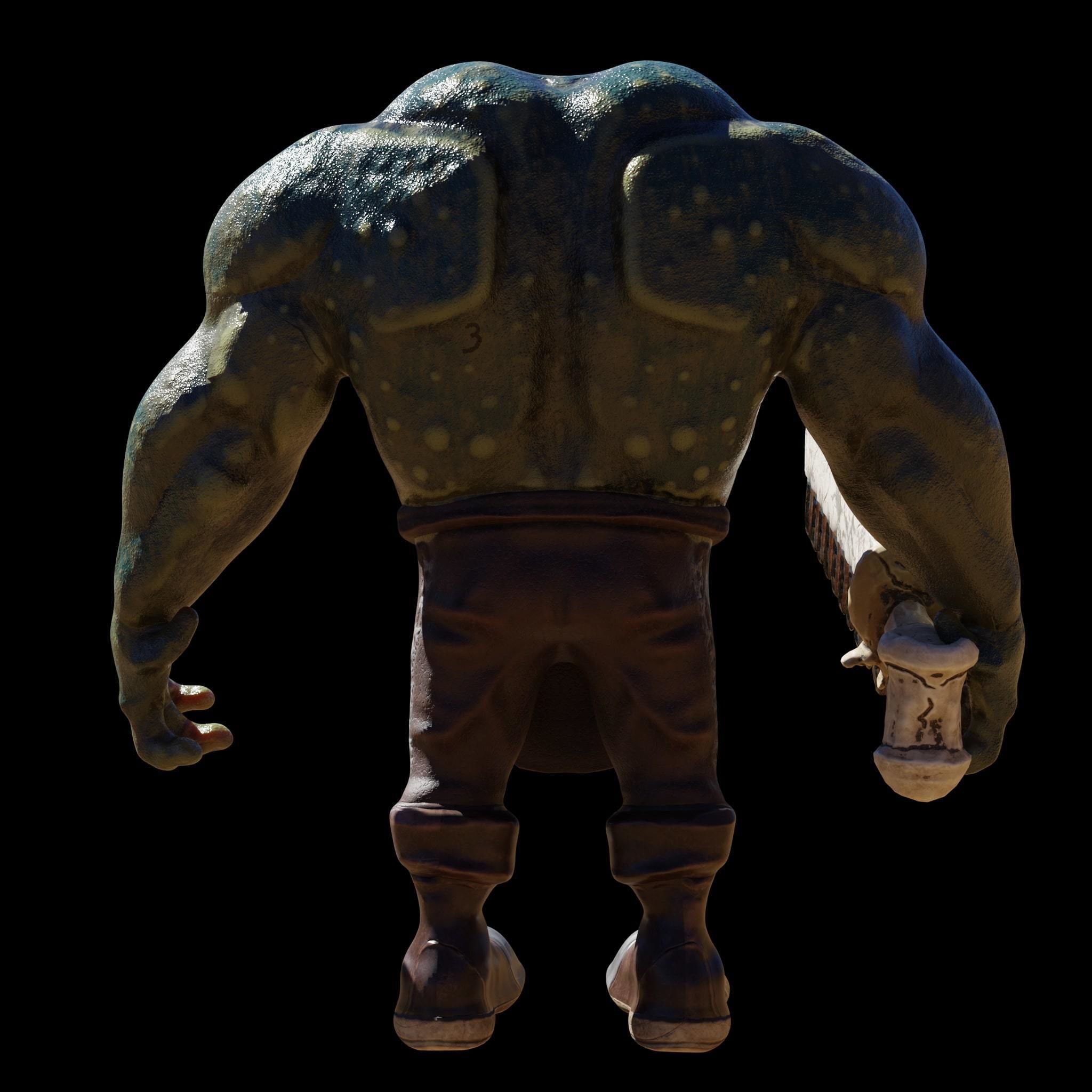 3d Model Frog Warrior Vr Ar Low Poly Cgtrader