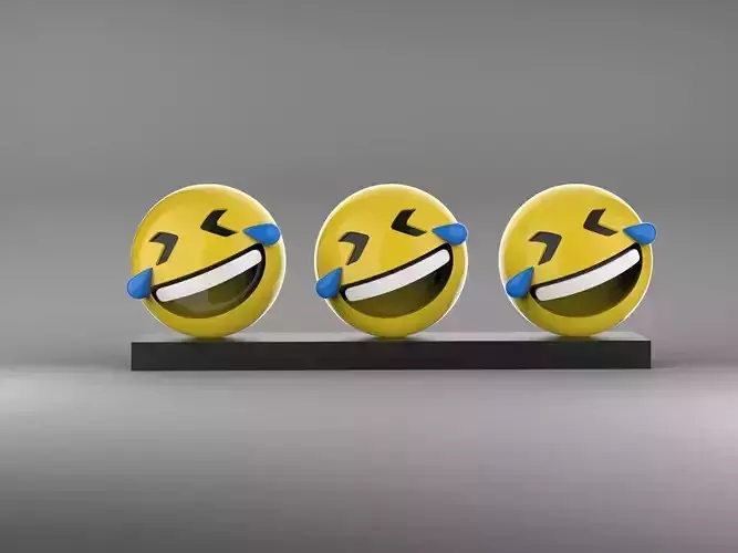LMAO Emoji Desktop Display Piece 3D print model