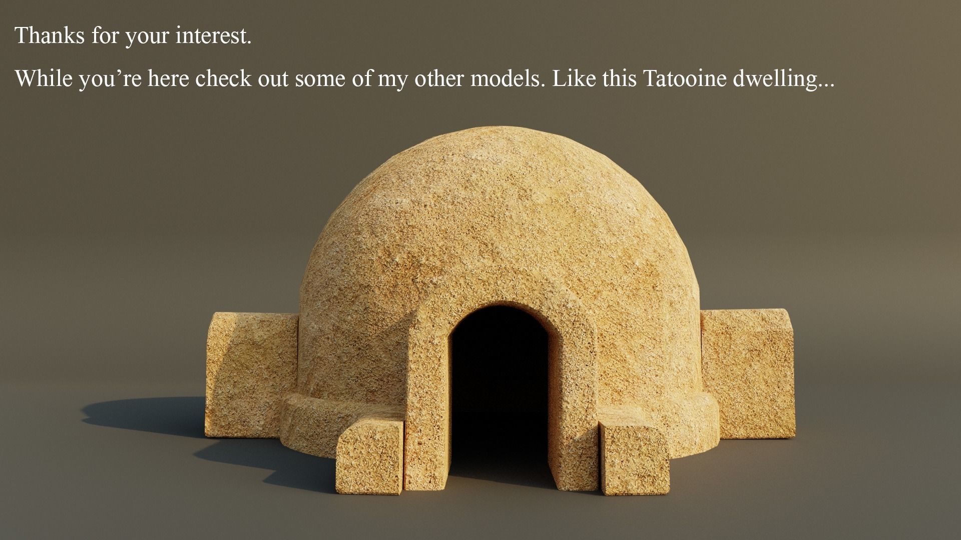 Jabba The Hutts Palace Tatooine Low-poly 3D model_6