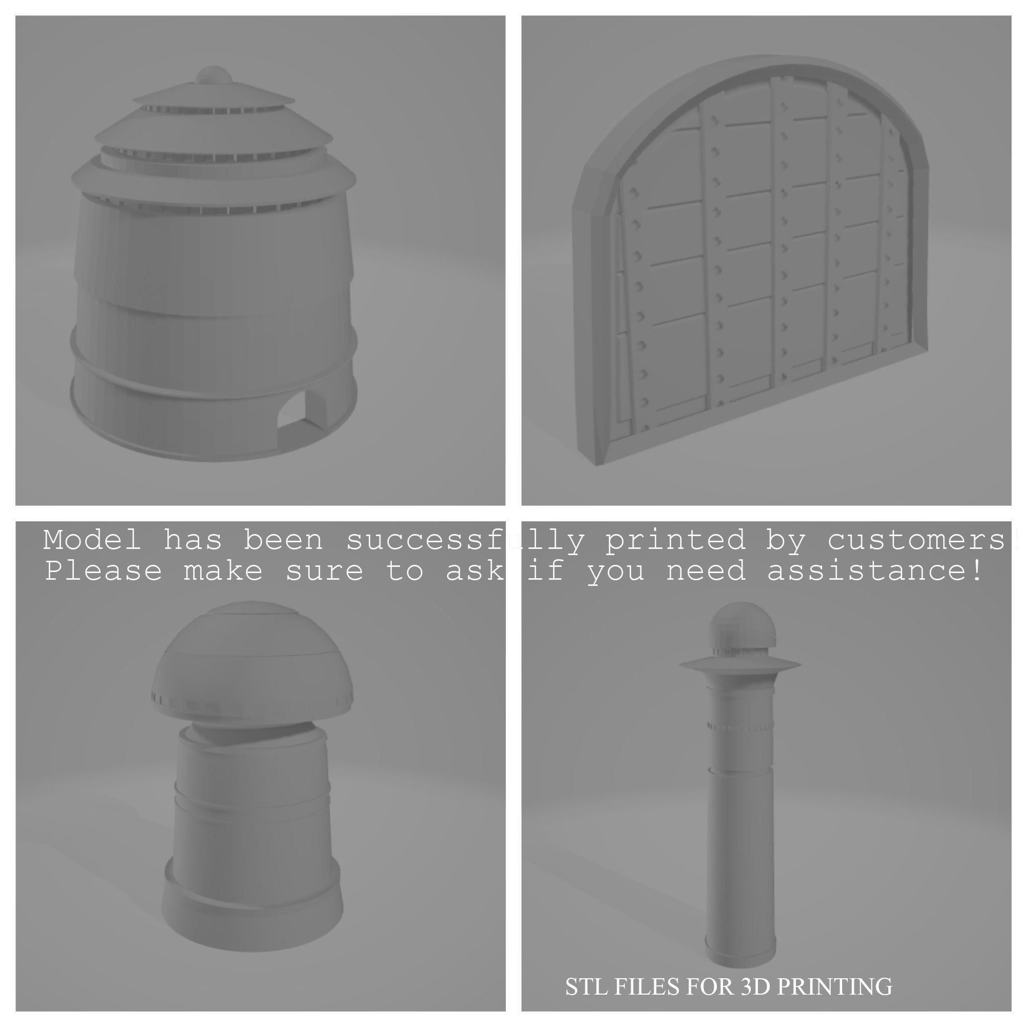 Jabba The Hutts Palace Tatooine Low-poly 3D model_2