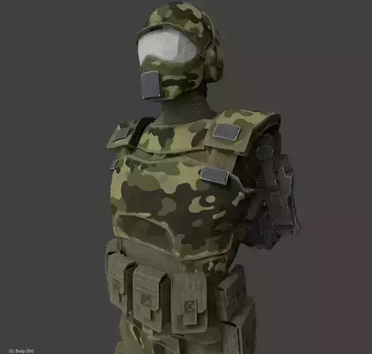 Future soldier 3D model