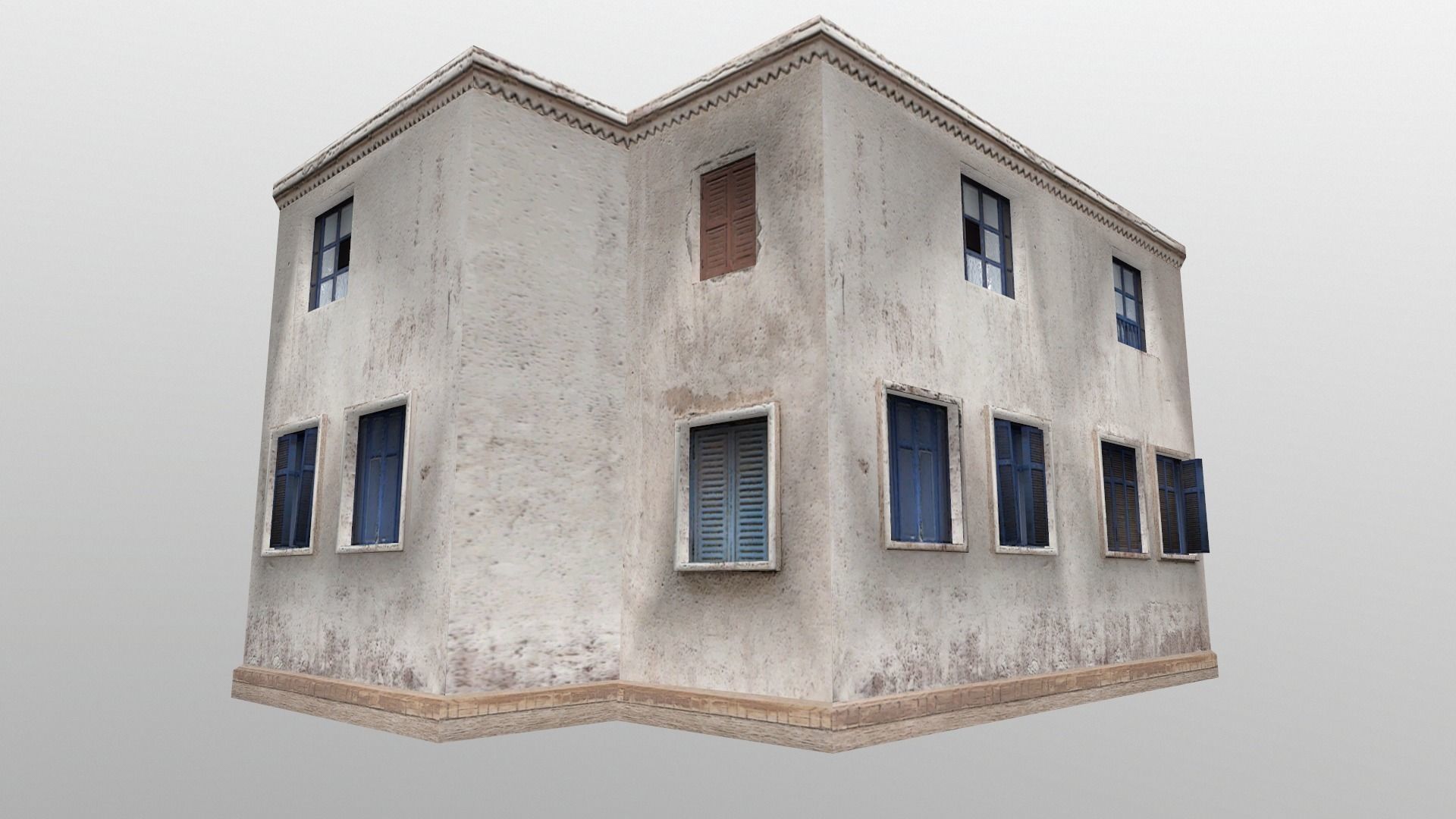 White House  Low-poly 3D model_3