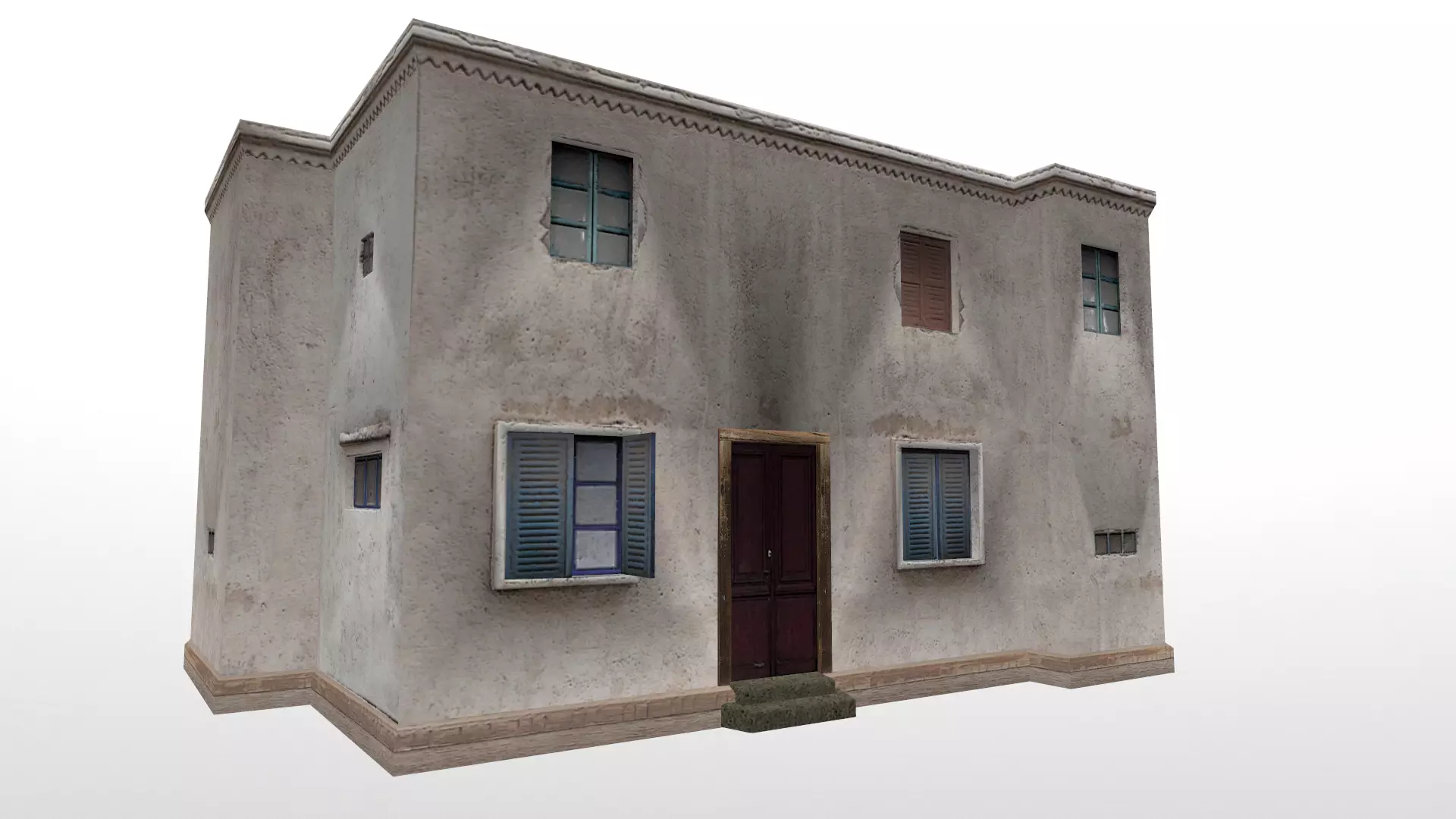 White House  Low-poly 3D model_0