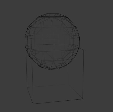 Shiny Metal Ball on Red Stand Low-poly 3D model_6