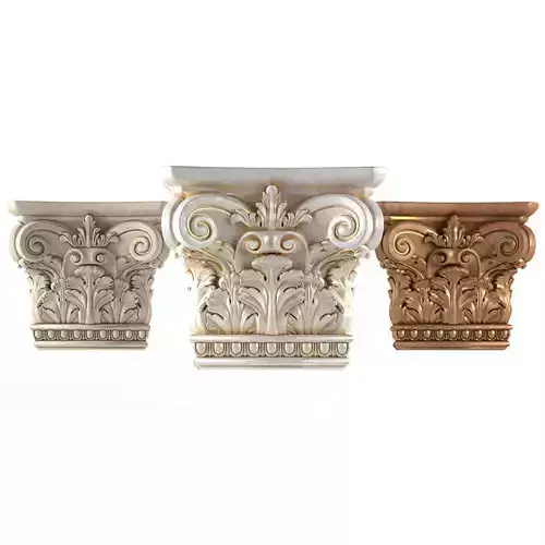  Column capital 3D model